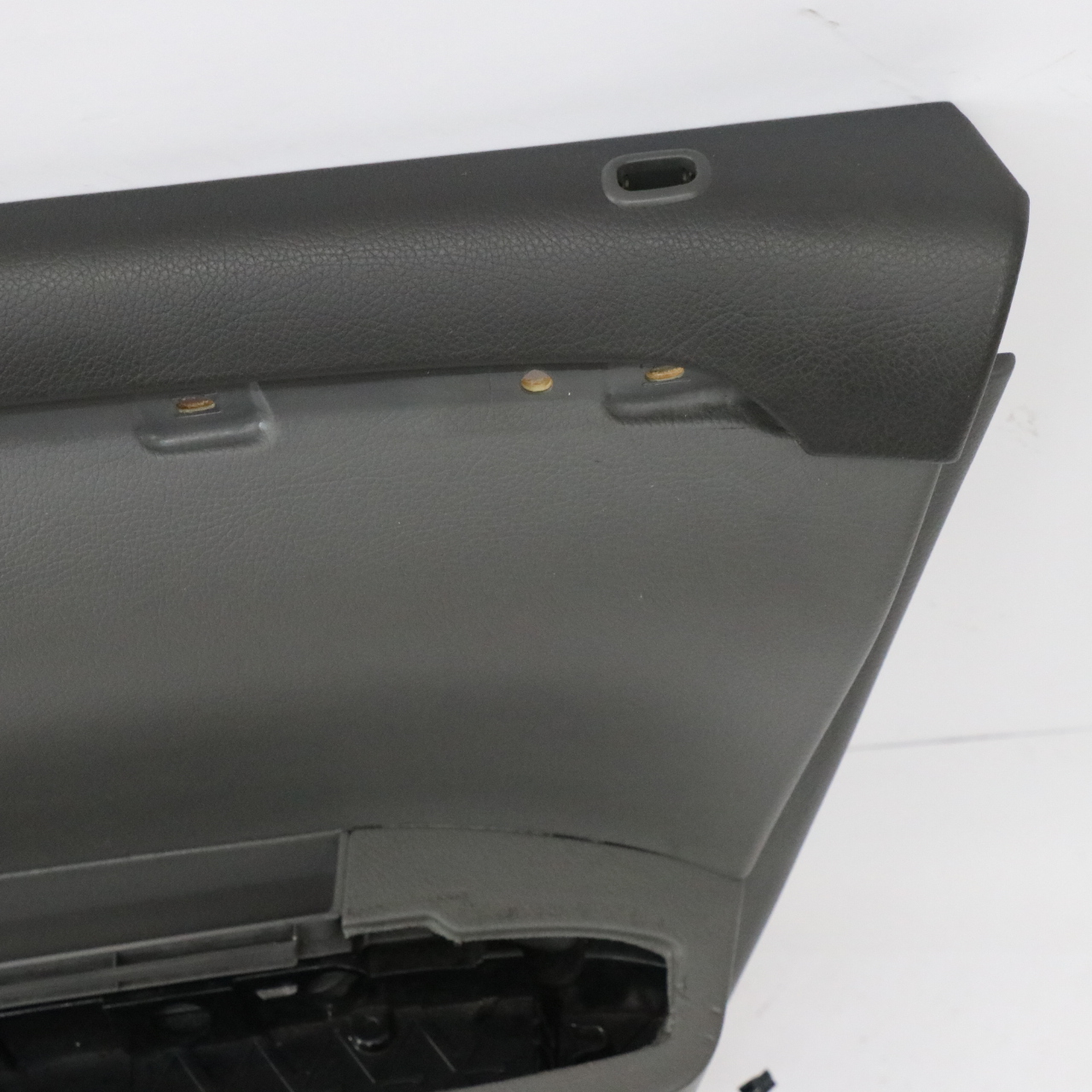 Mercedes W221 Door Card Cover Front Right O/S Trim Panel Basalt Grey Leather