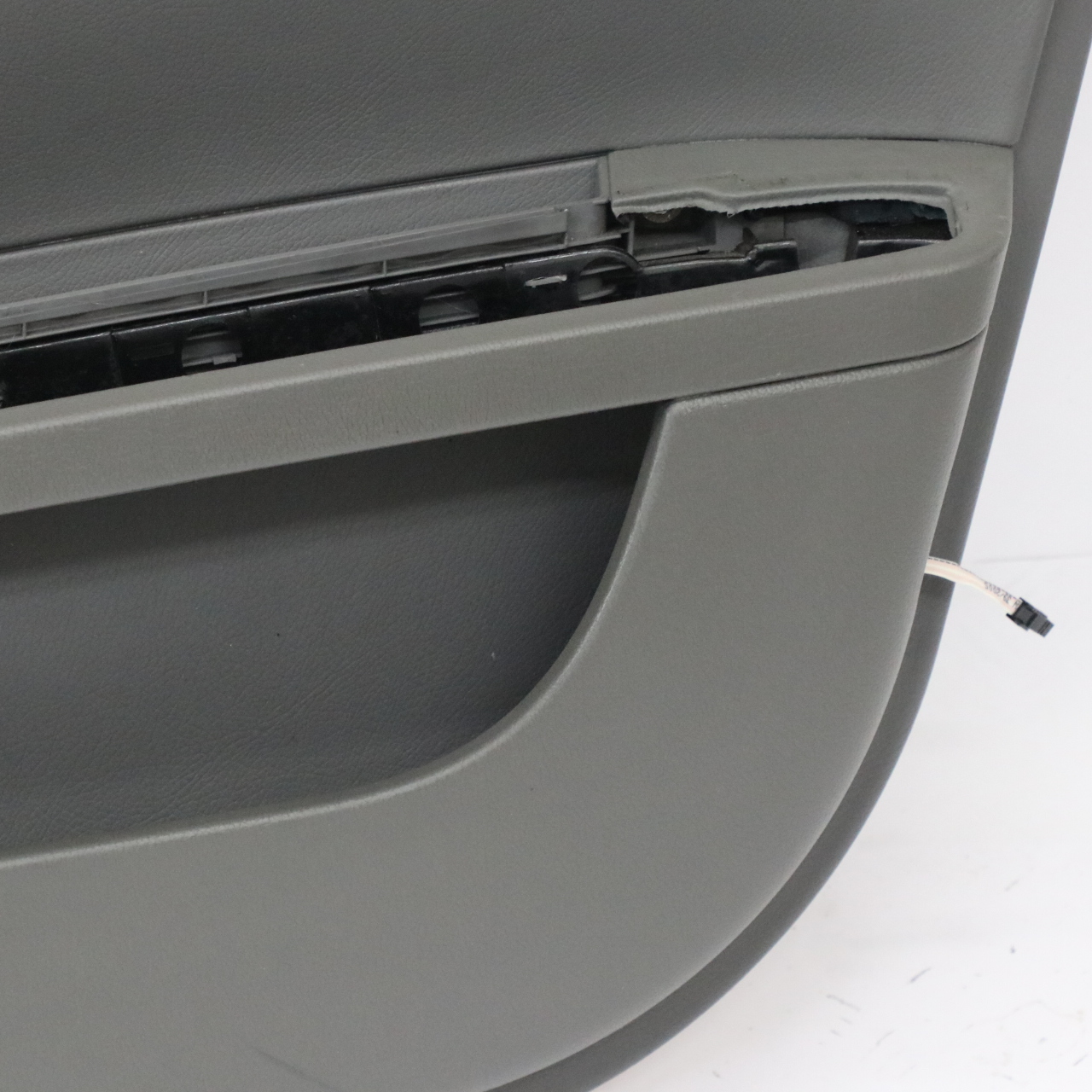 Mercedes W221 Door Card Cover Front Right O/S Trim Panel Basalt Grey Leather