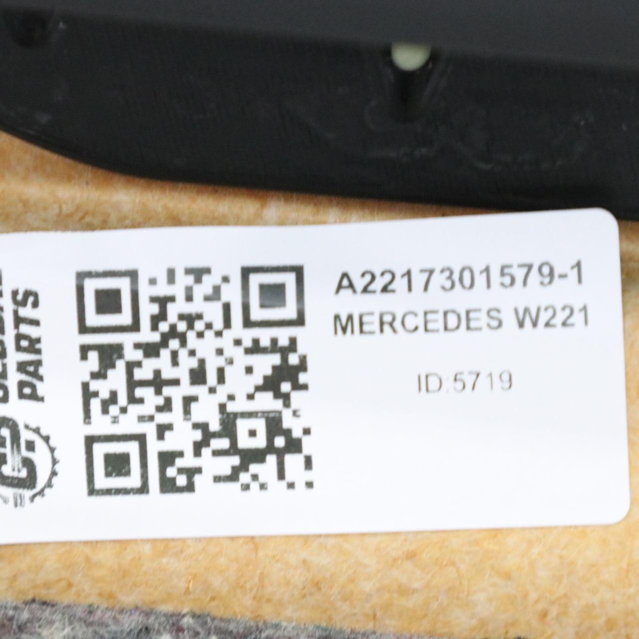 Mercedes W221 Door Card Cover Rear Left N/S Trim Panel Grey Leather A2217301579