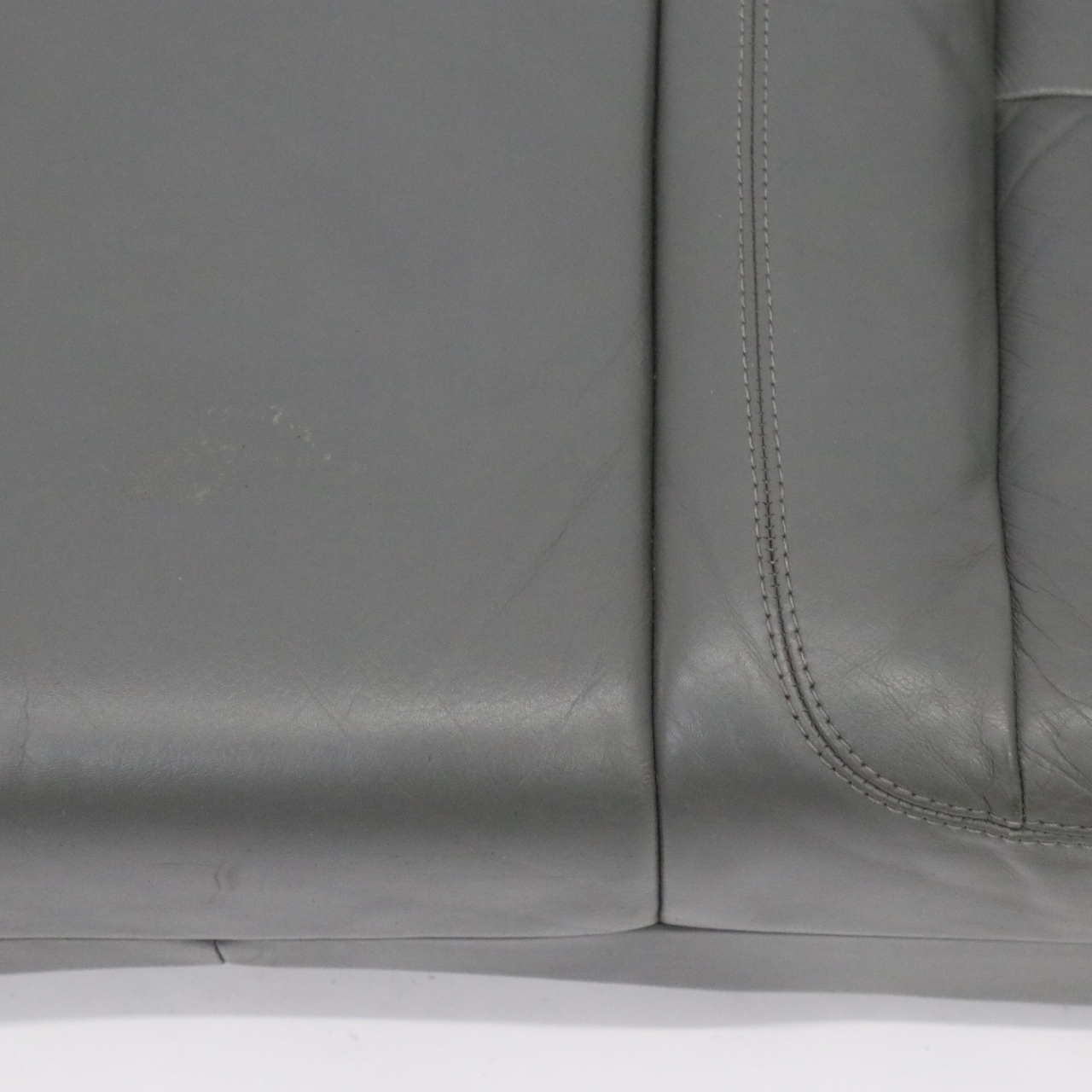 Mercedes W221 Rear Bench Seat Cover Cushion Grey Leather A2219200146