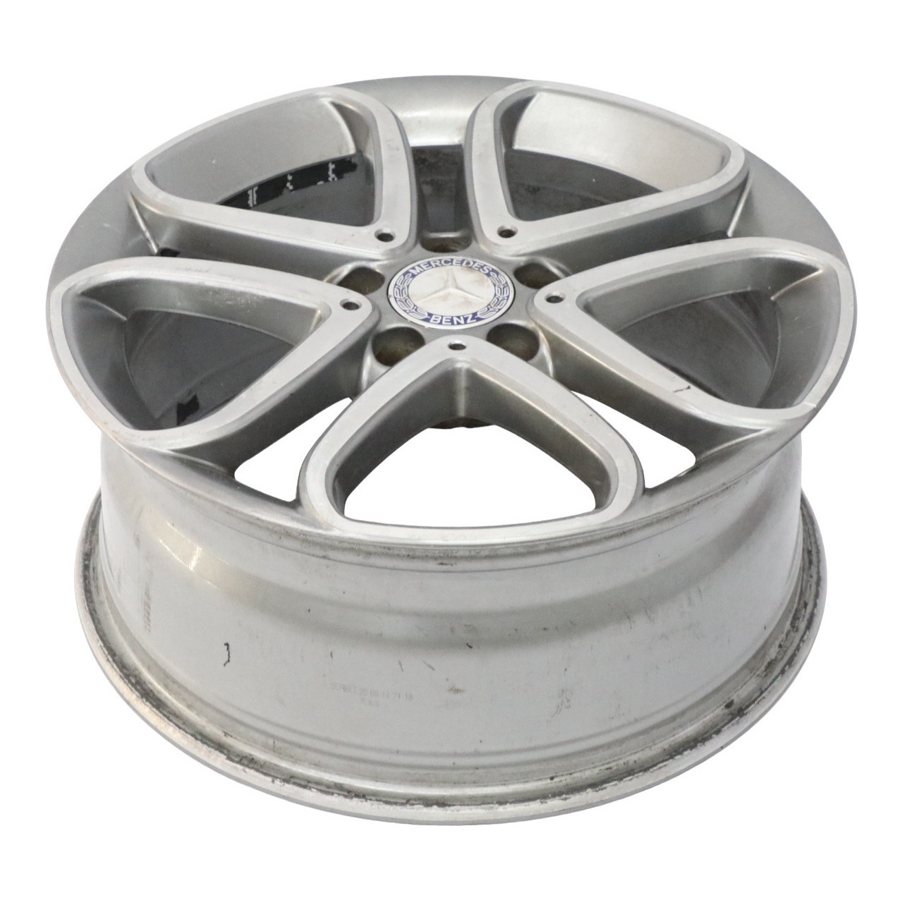 Mercedes W176 Wheel Alloy Rim 17" 5 Double Spoke ET:52.5 7.5J A2464010302