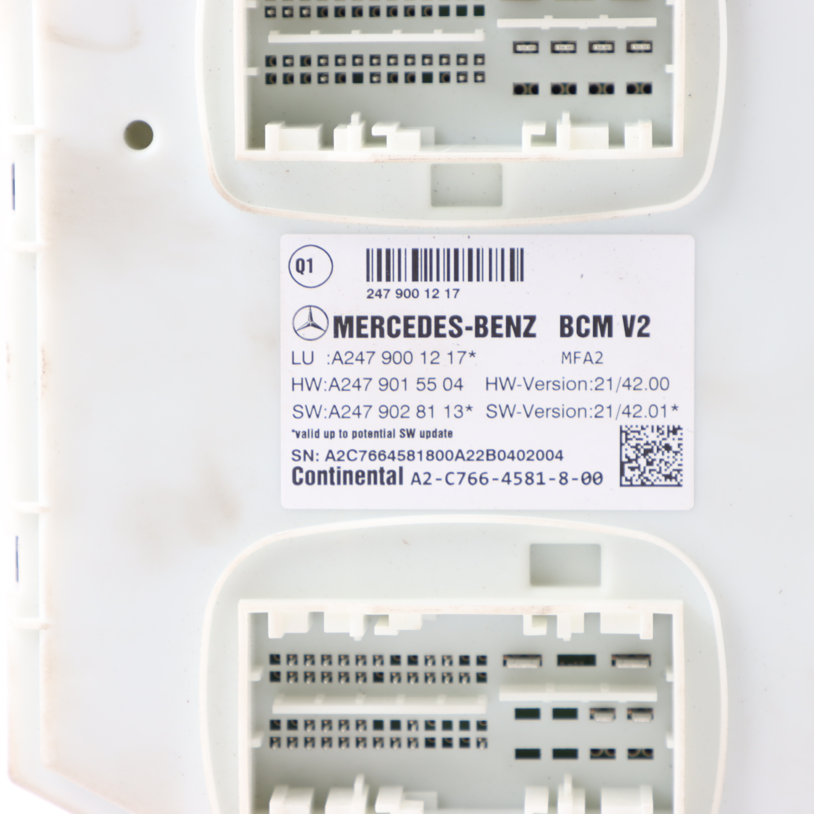 Body Control Module Mercedes C118 W177 W247 BCM V2 Unit ECU BA2479001217