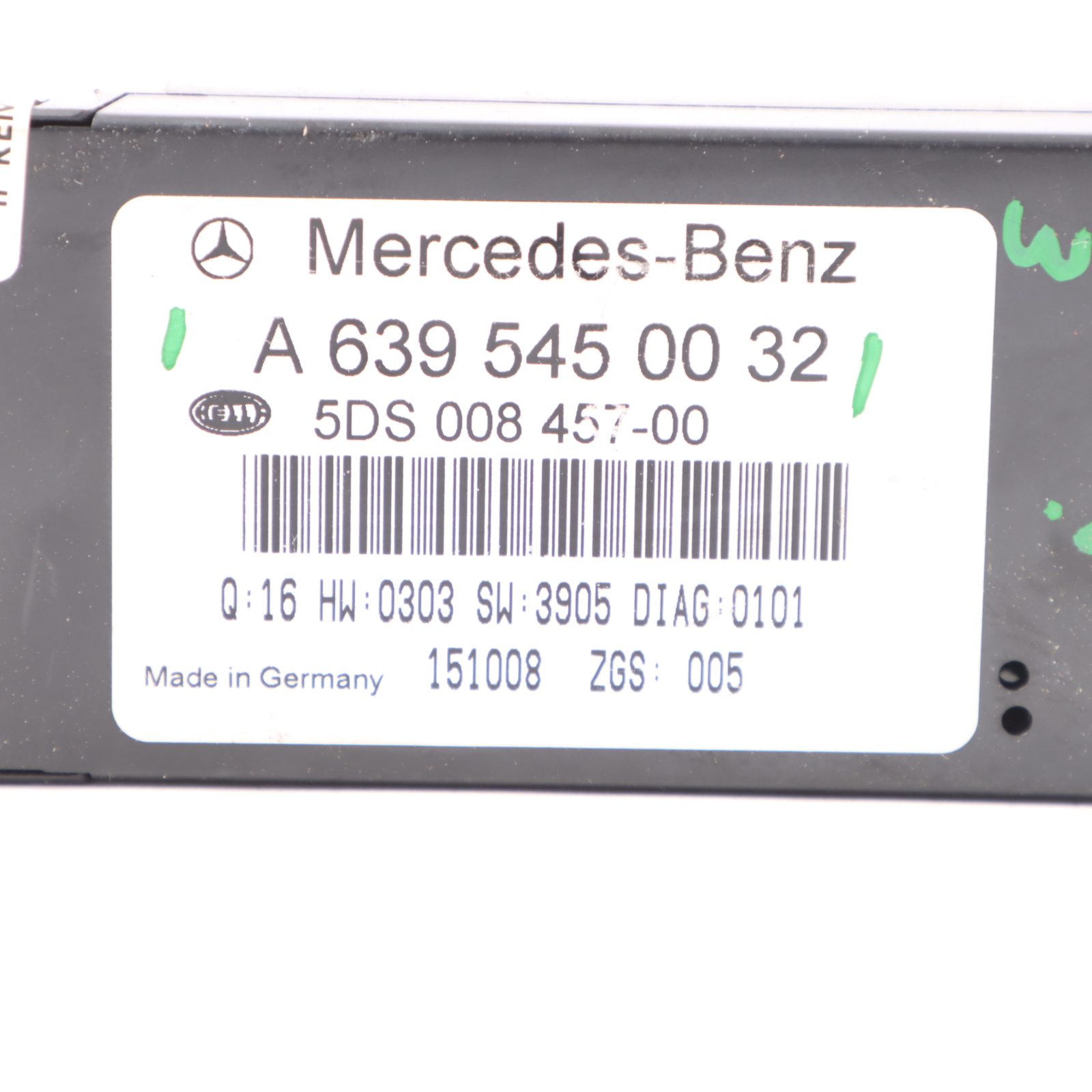 Mercedes Vito W639 Sunroof Panoramic Roof Control Unit Module A6395450032