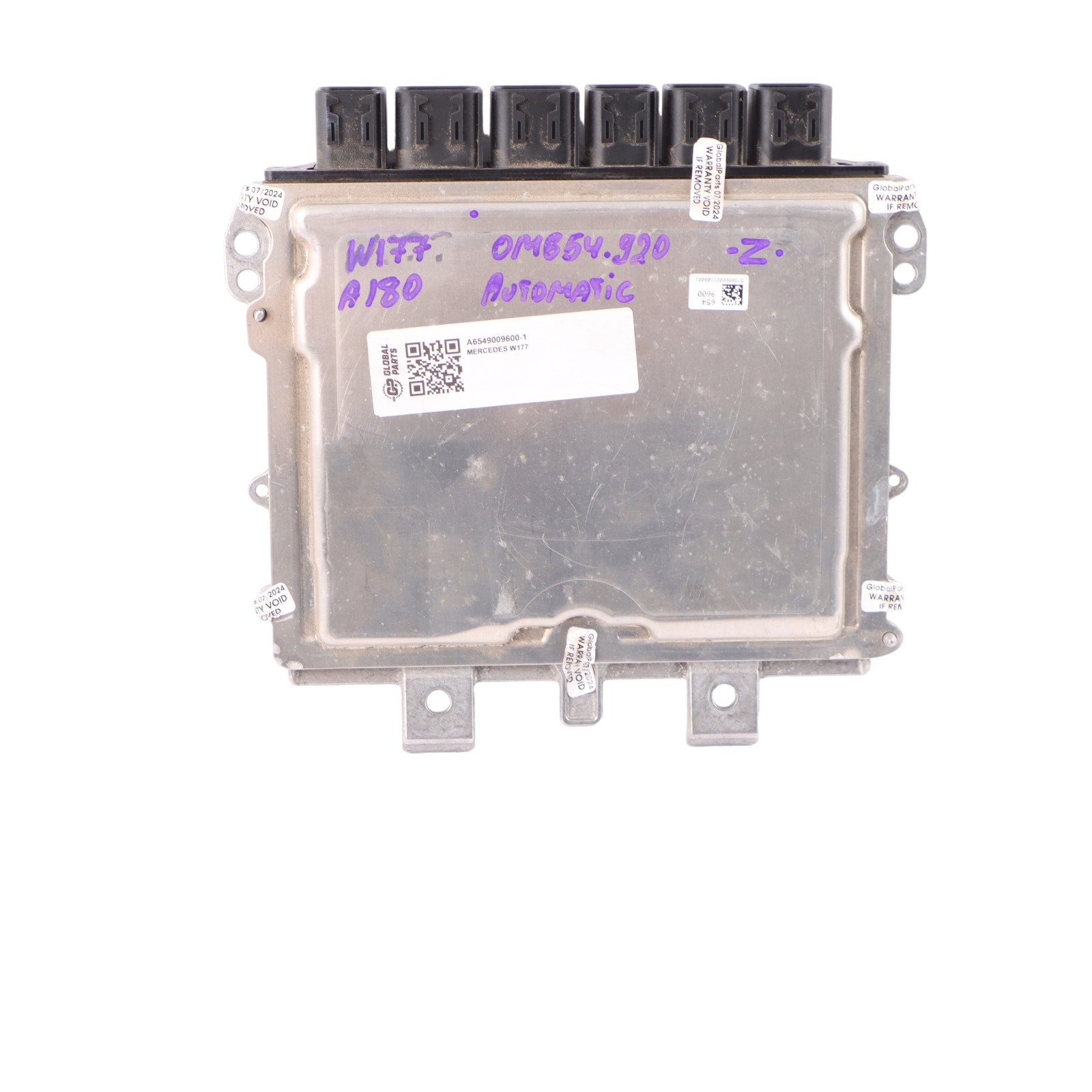 Mercedes W177 A180 CDI OM654.920 Engine Control Unit Module ECU A6549009600