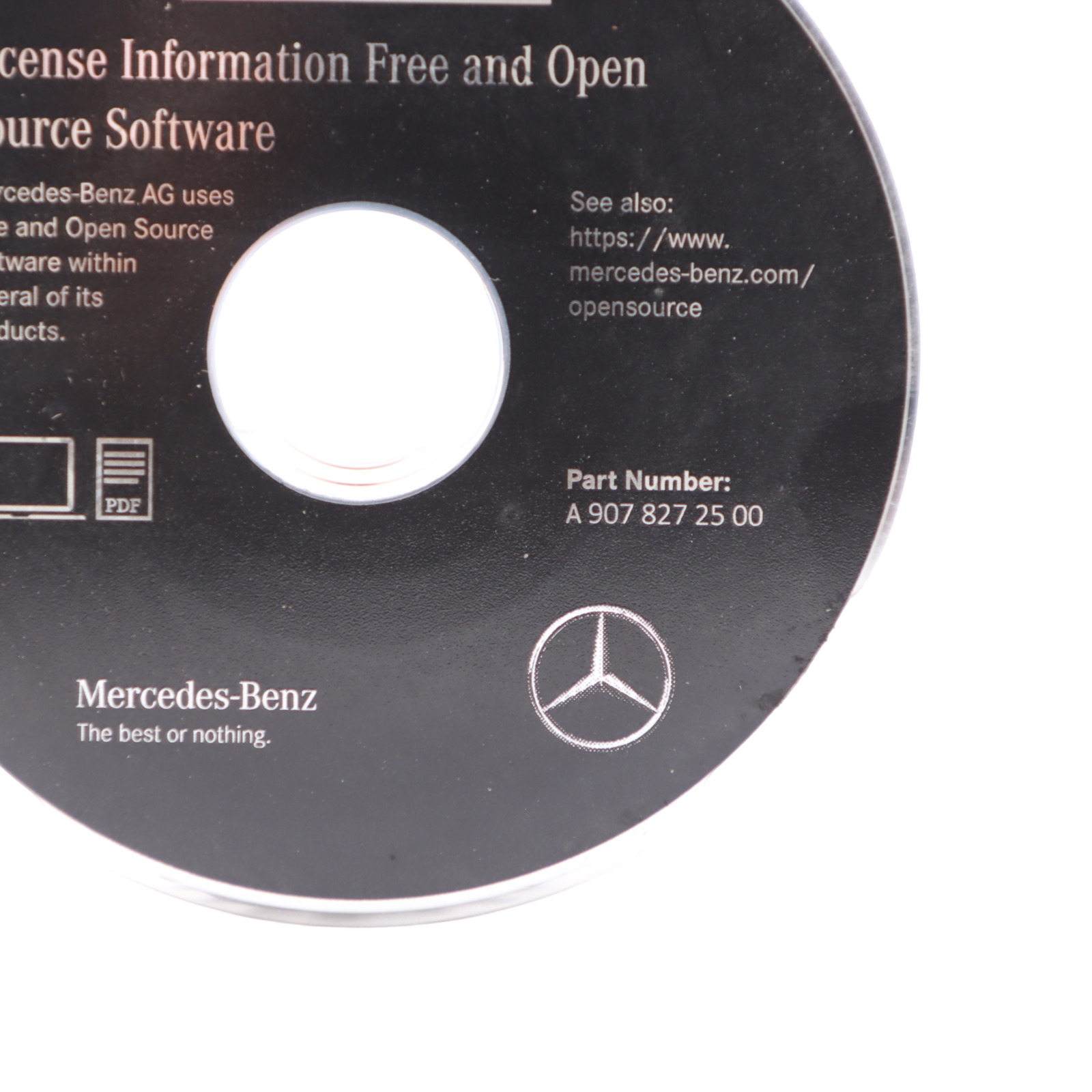 Mercedes Sprinter W907 Open Source Software CD Licence Information A9078272500