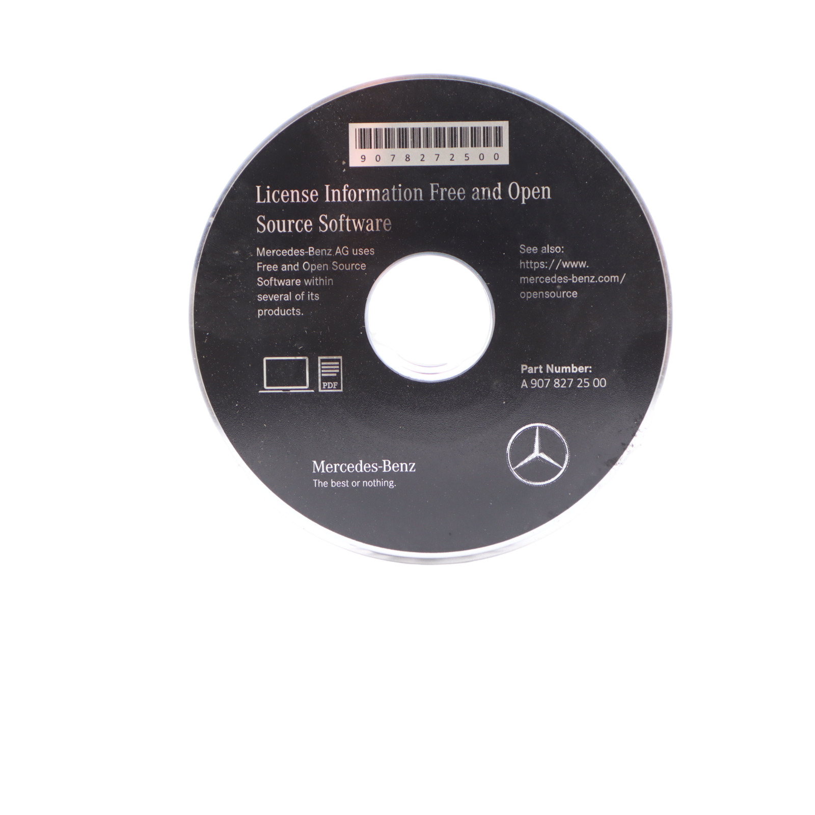 Mercedes Sprinter W907 Open Source Software CD Licence Information A9078272500