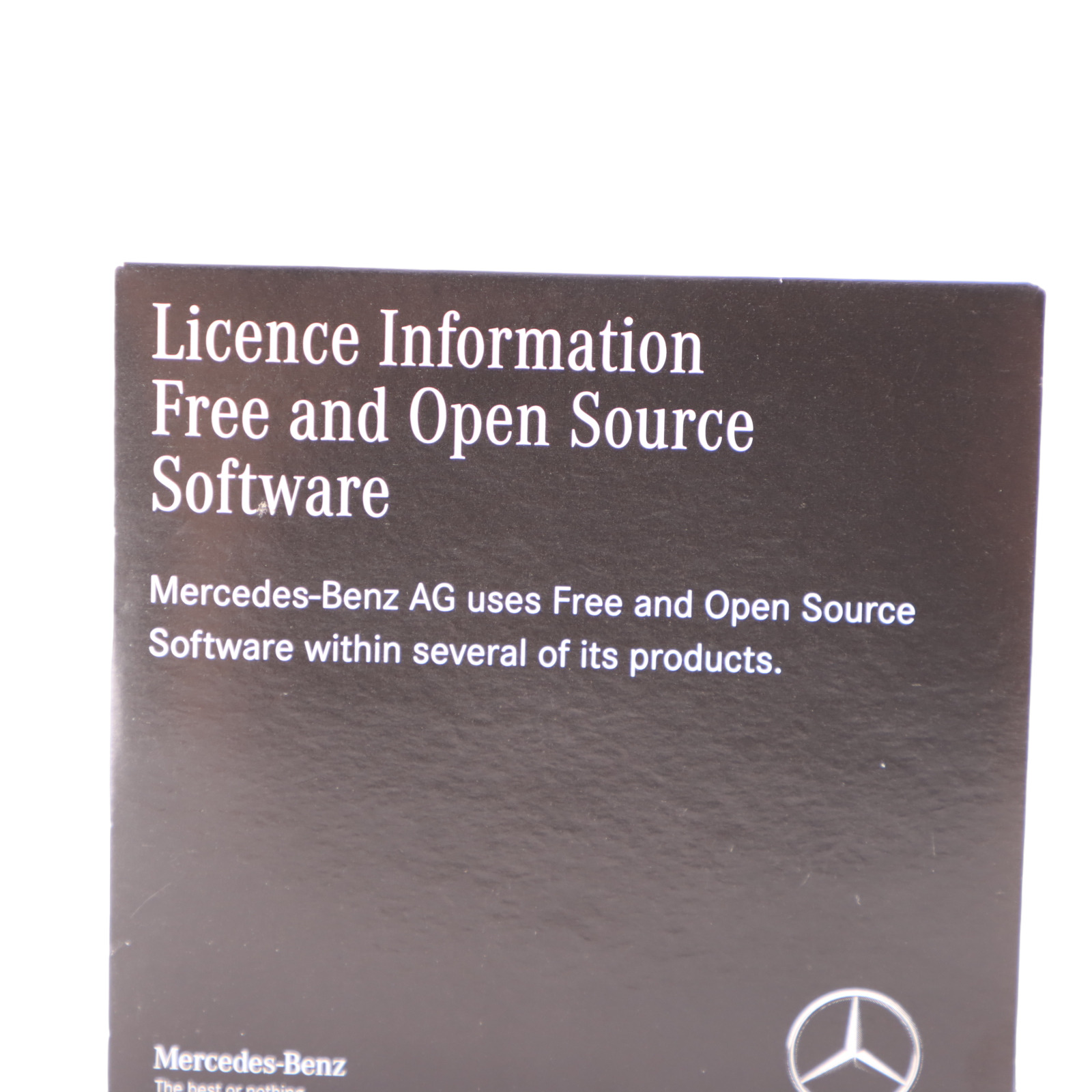 Mercedes Sprinter W907 Open Source Software CD Licence Information A9078273000