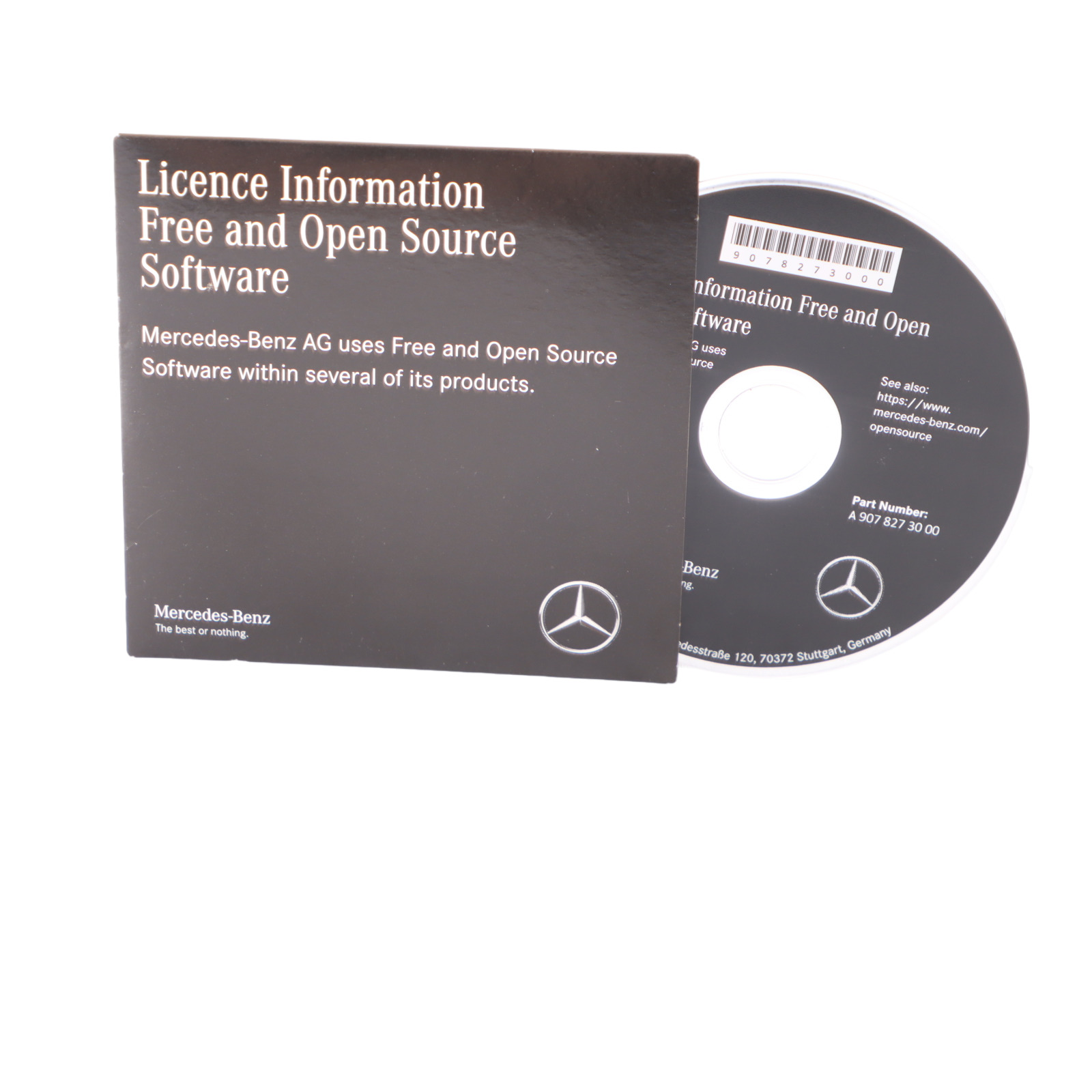 Mercedes Sprinter W907 Open Source Software CD Licence Information A9078273000