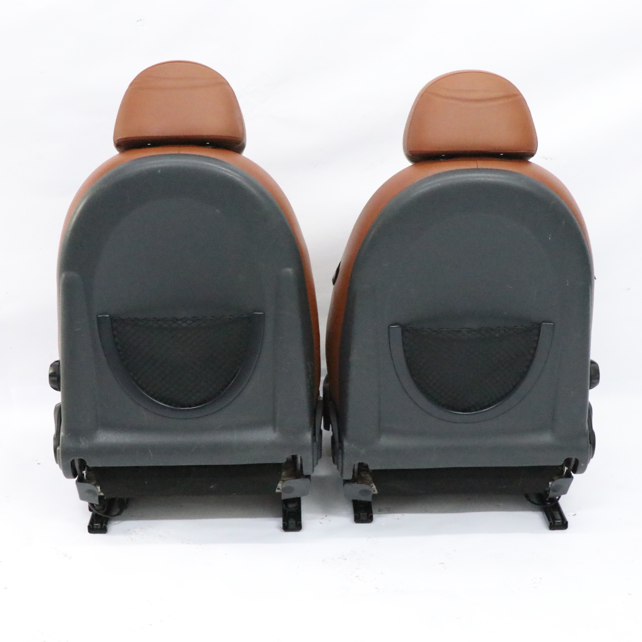 Mini R52 Heated Sport Malt Brown Leather English Seats Front Rear Seat Sidewalk