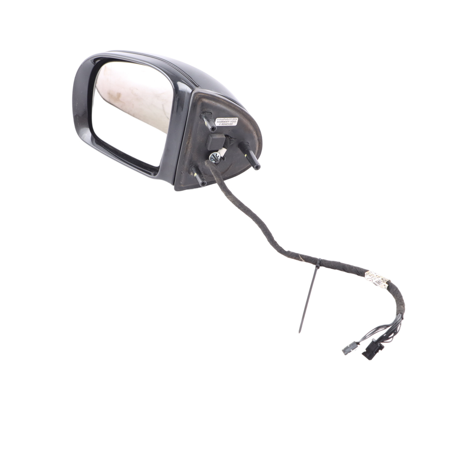 Mercedes ML W164 Wing Mirror Left N/S Power Fold Obsidian Black Metallic - 197