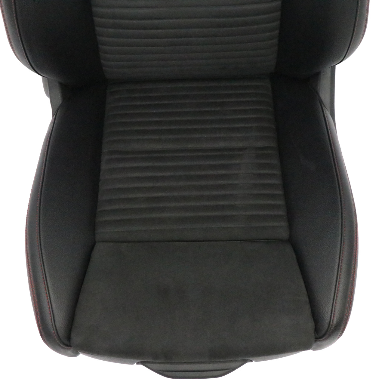 Mercedes W176 Front Seat Sport Left N/S Fabric Leather Black Red Threads