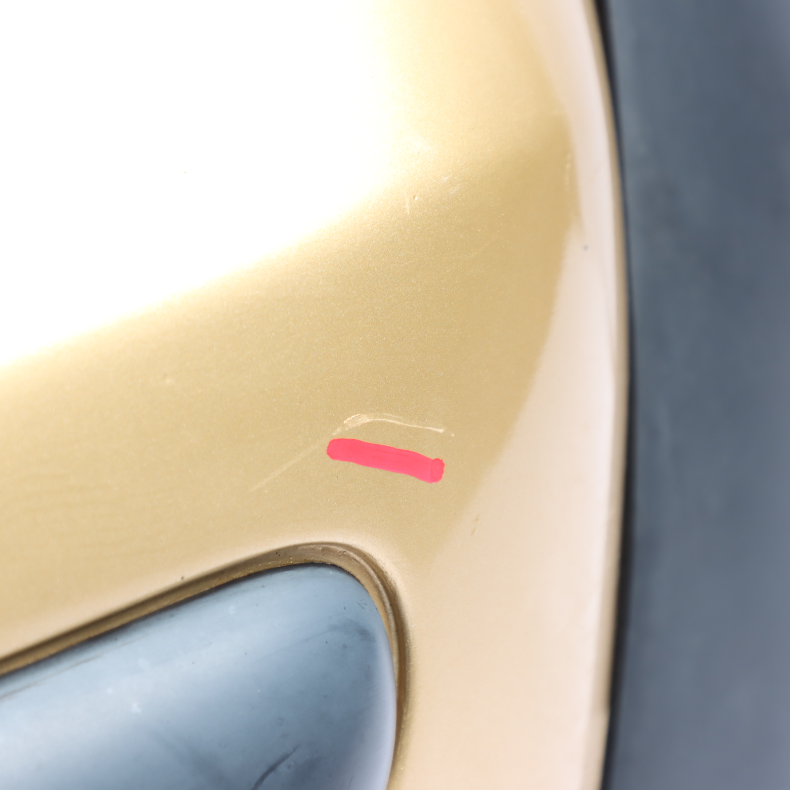 Mini R50 Rear Bumper Trim Panel Covering Solid Gold Metallic - 899