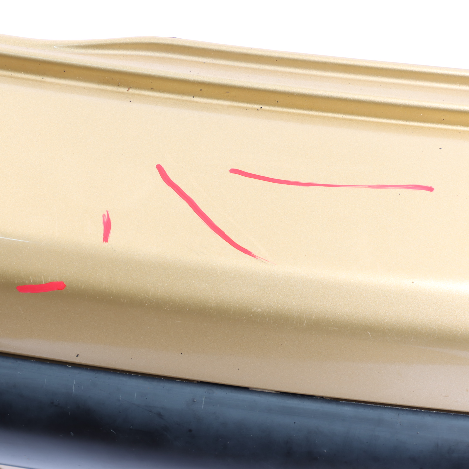 Mini R50 Rear Bumper Trim Panel Covering Solid Gold Metallic - 899