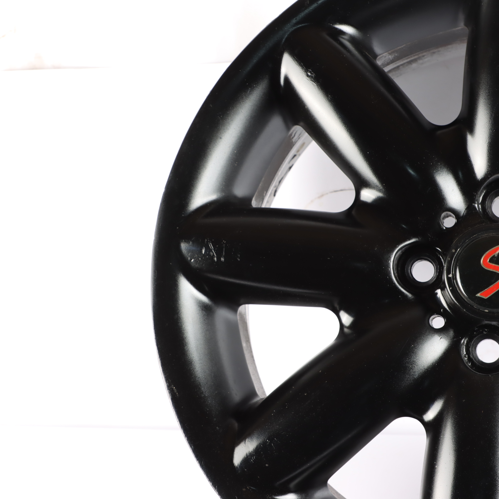 Mini Cooper One R50 R53 R55 R56 Black Wheel Alloy Rim 17" ET:48 7J S-Spoke 85