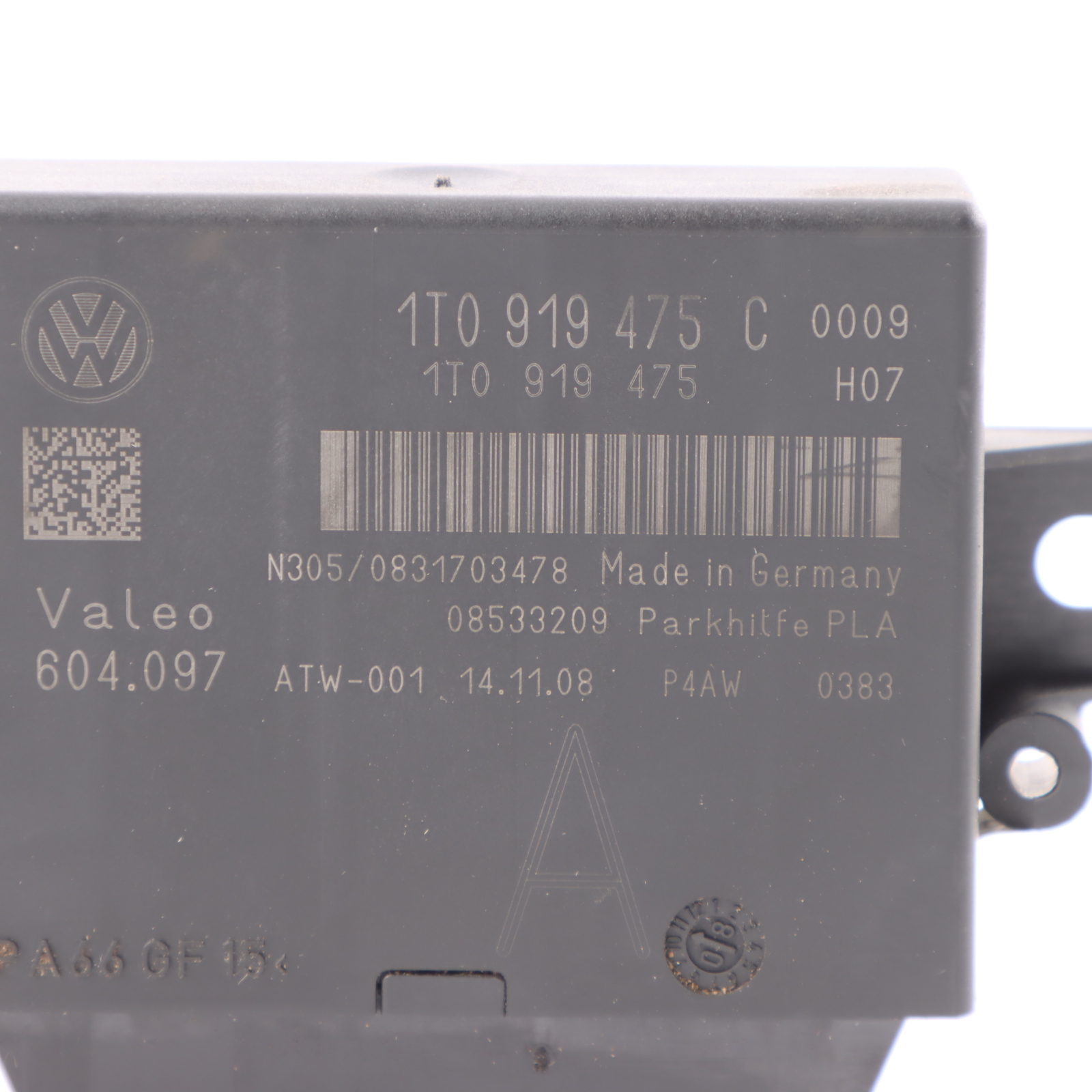 PLA Module VW Tiguan 5N Parking Assist Control Unit Module 1T0919475C