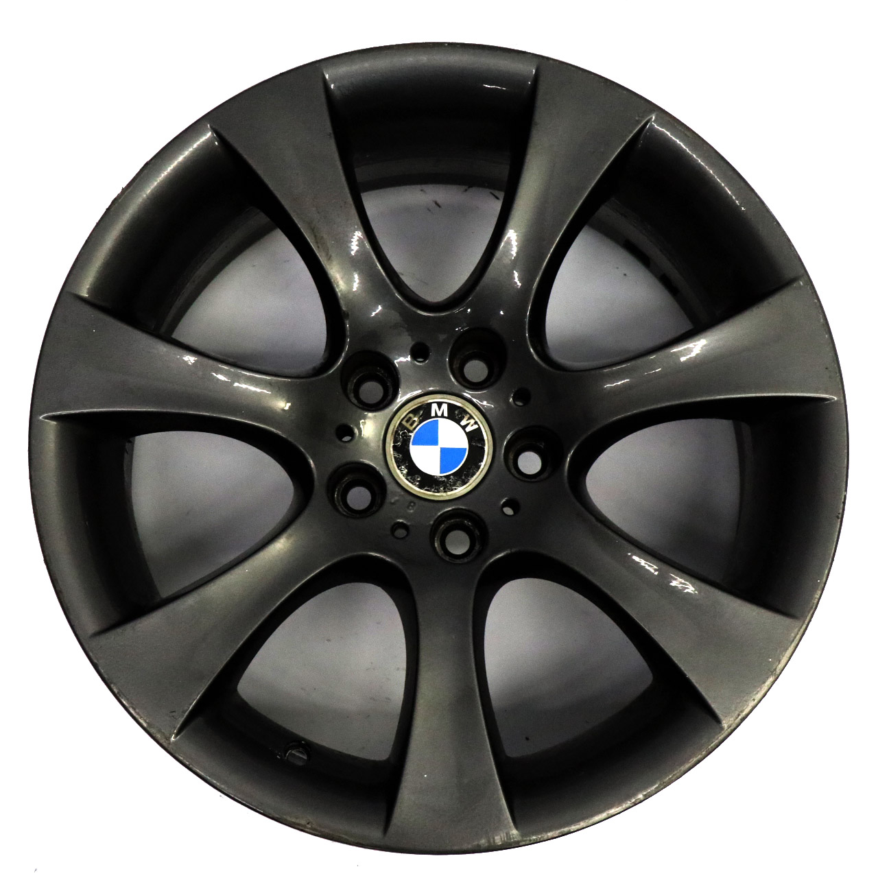 BMW E60 E61 Grey Alloy Wheel Rim 18" 8J ET:20 Star Spoke 124 6760617