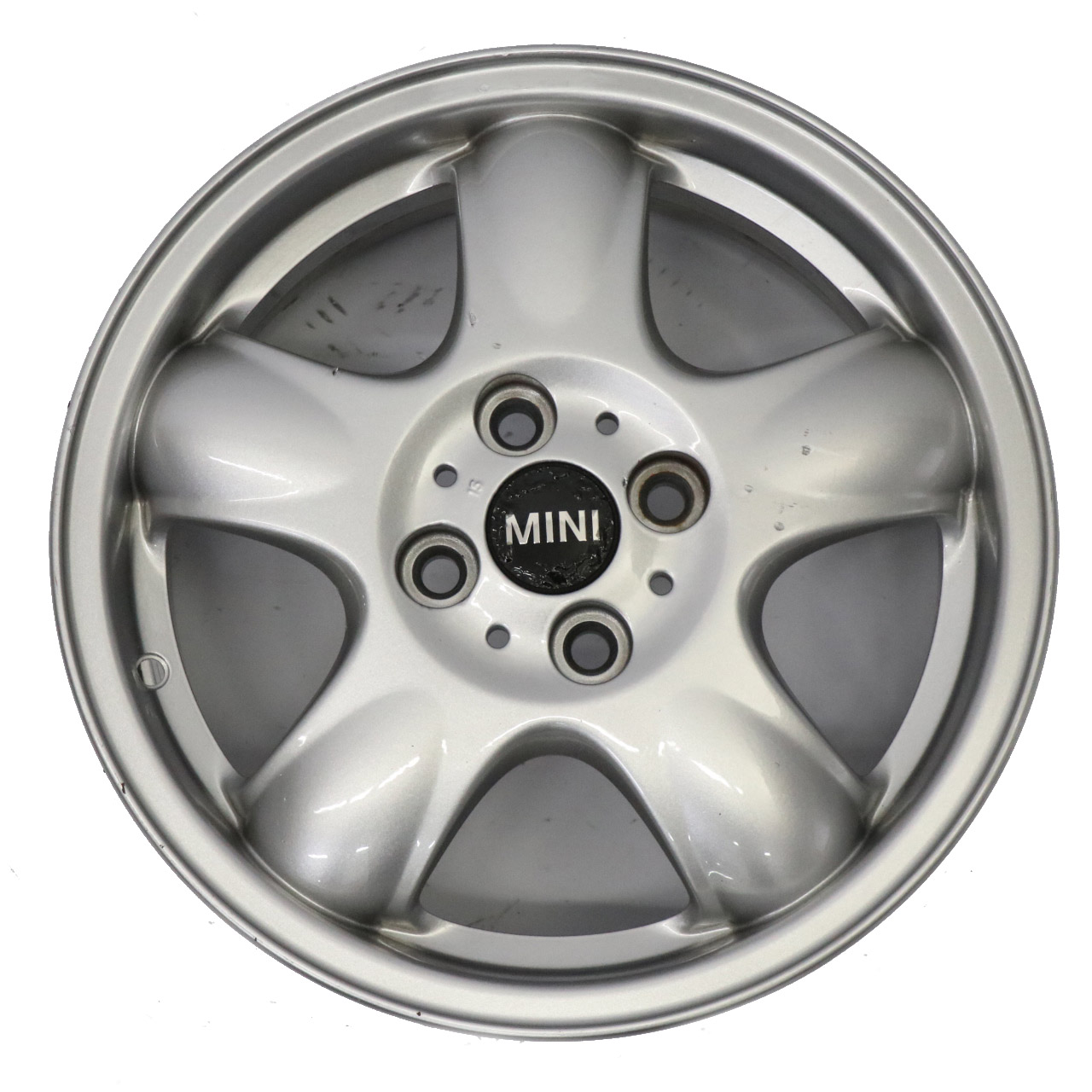 Mini Cooper One R50 R55 R56 Silver Wheel Alloy Rim 15" 5,5J 5-Start Spooler 100