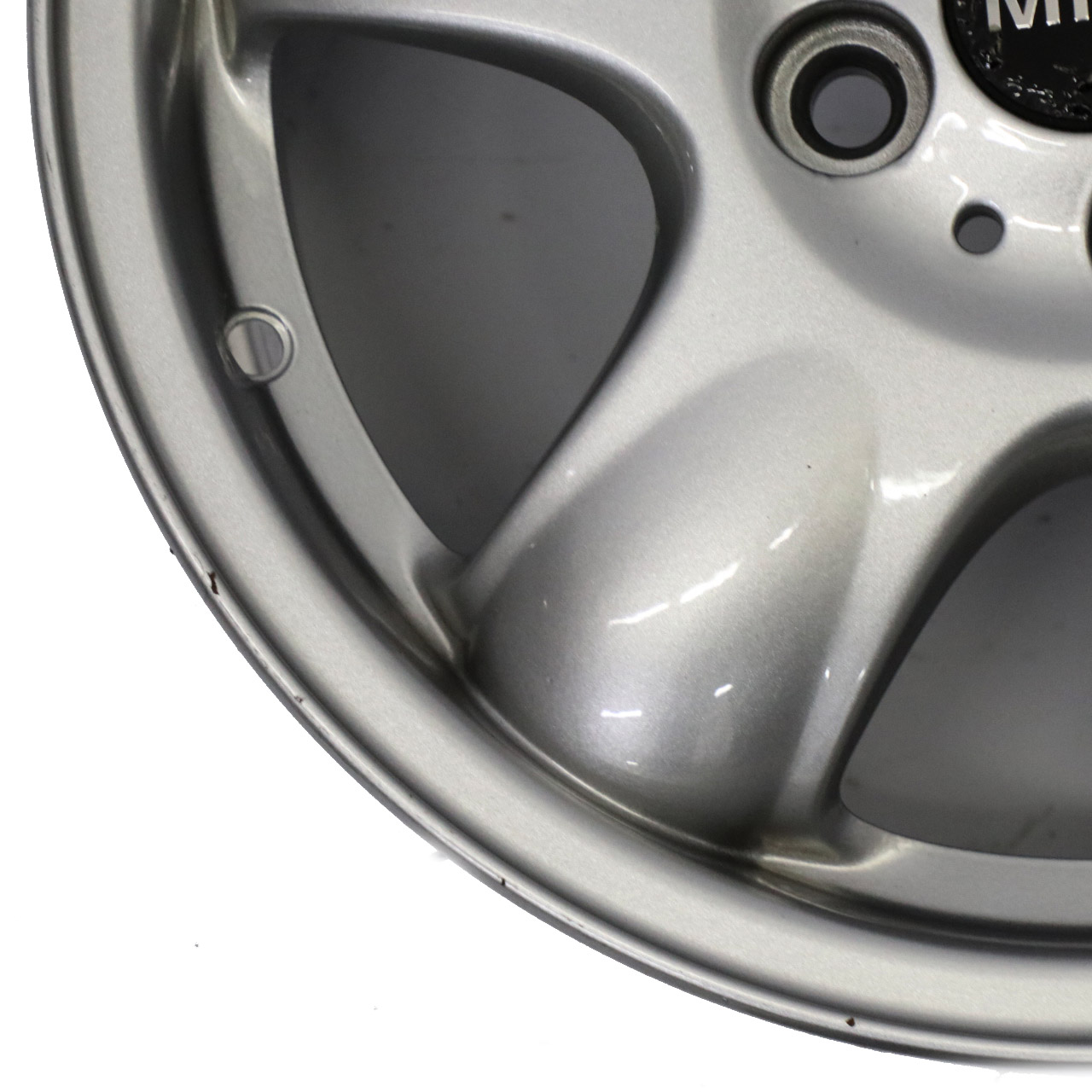 Mini Cooper One R50 R55 R56 Silver Wheel Alloy Rim 15" 5,5J 5-Start Spooler 100