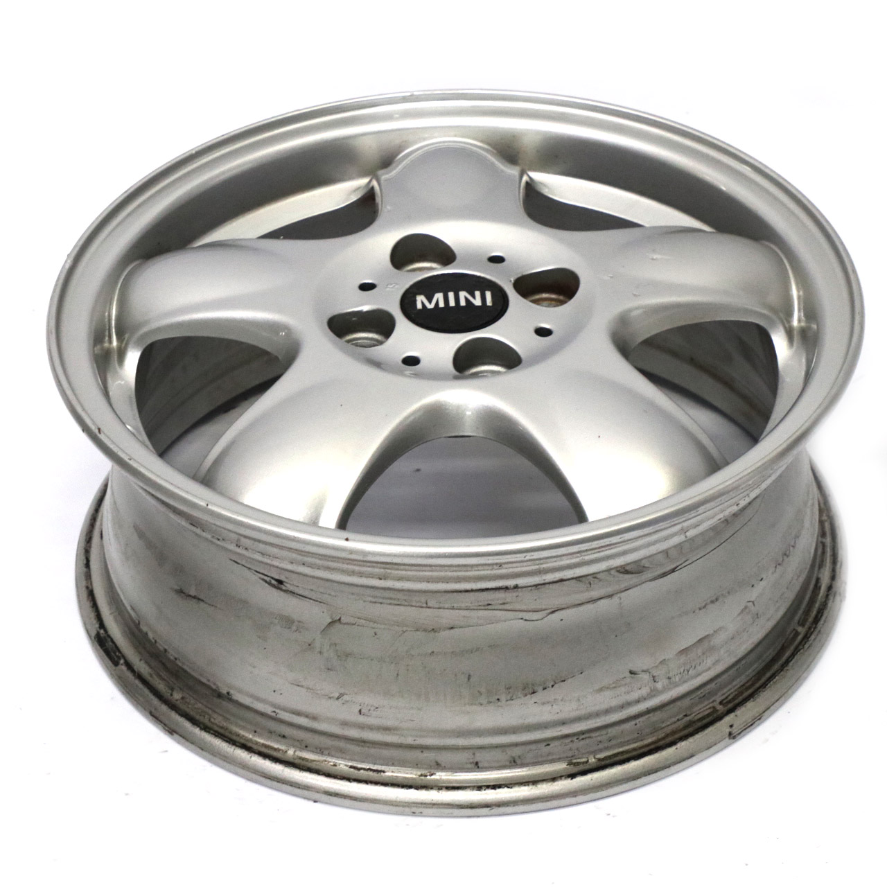 Mini Cooper One R50 R55 R56 Silver Wheel Alloy Rim 15" 5,5J 5-Start Spooler 100