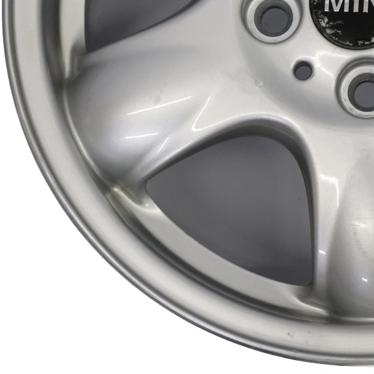 Mini Cooper R50 R56 Silver Wheel Alloy Rim 15" 5,5J  ET:45 5-Start Spooler 100