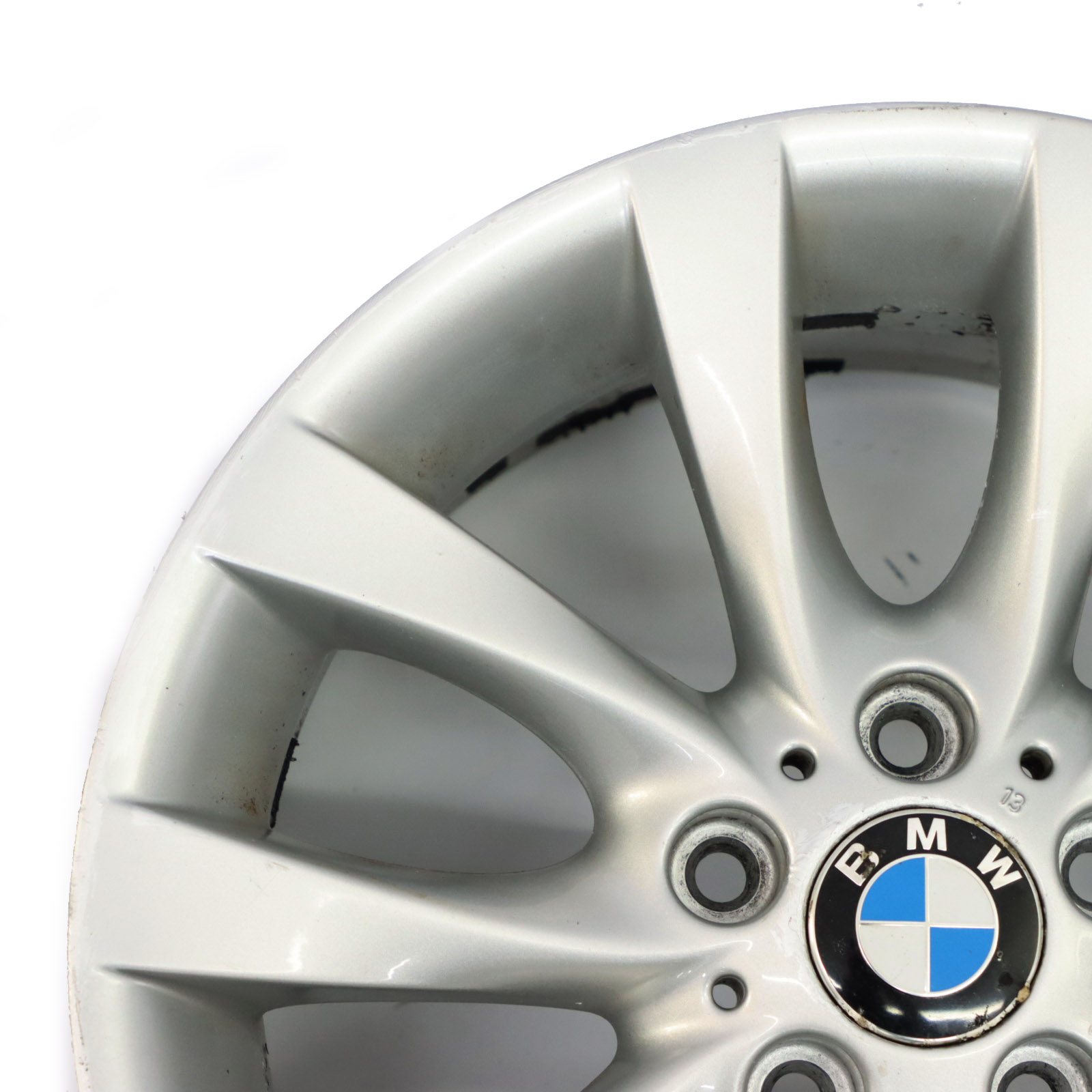 BMW E87 LCI Silver Light Alloy Wheel Rim 18" M V-spoke 217 8,5J ET:52 6779380