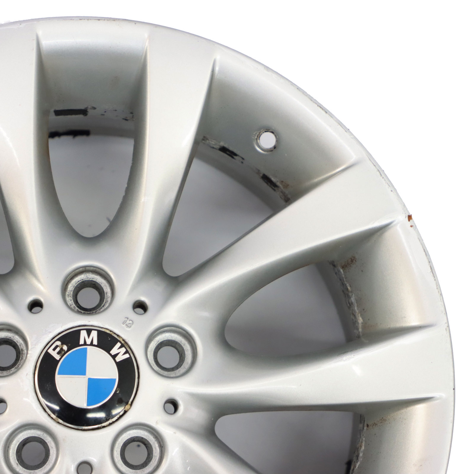 BMW E87 LCI Silver Light Alloy Wheel Rim 18" M V-spoke 217 8,5J ET:52 6779380