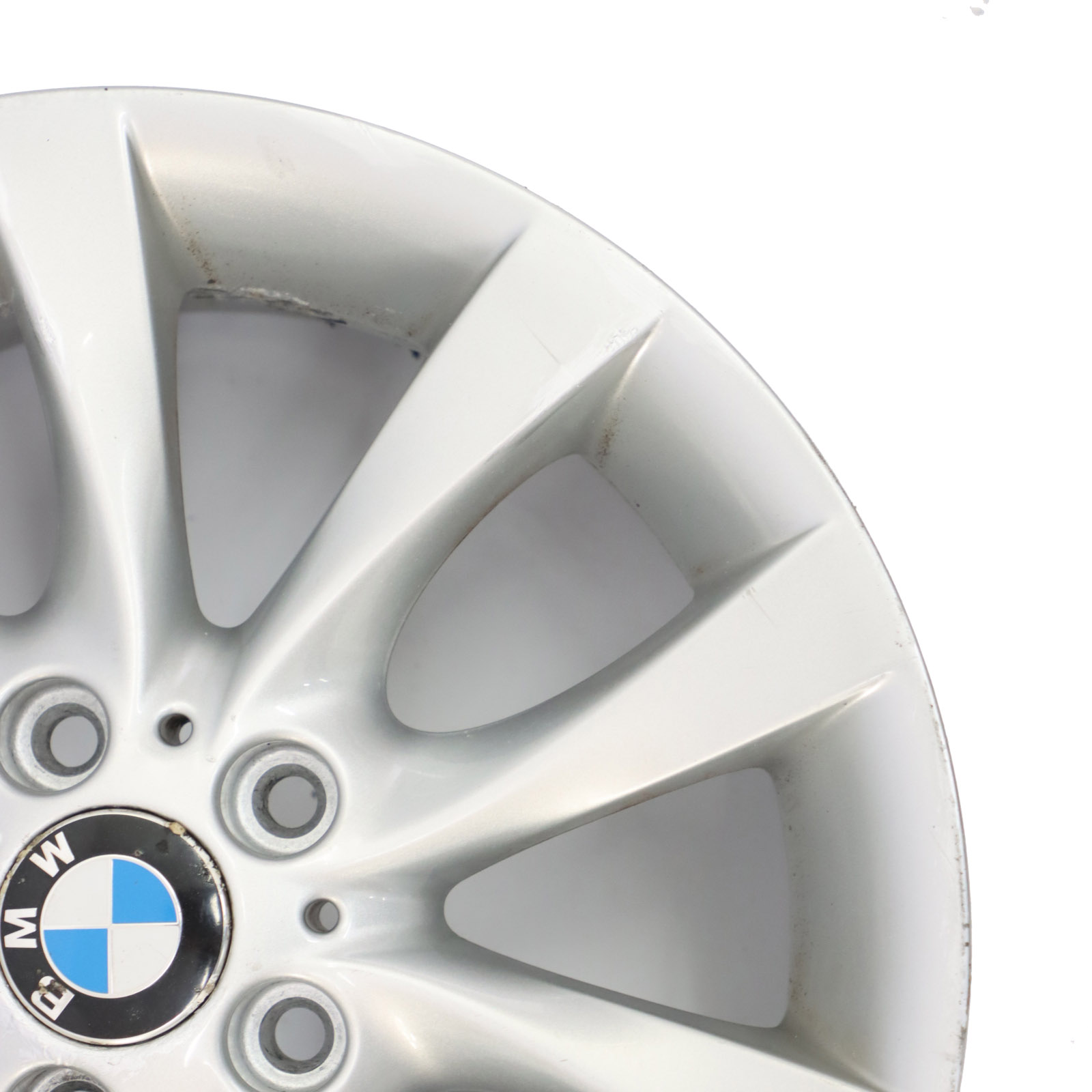 BMW E87 LCI Silver Light Alloy Wheel Rim 18" M V-spoke 217 8,5J ET:52 6779380