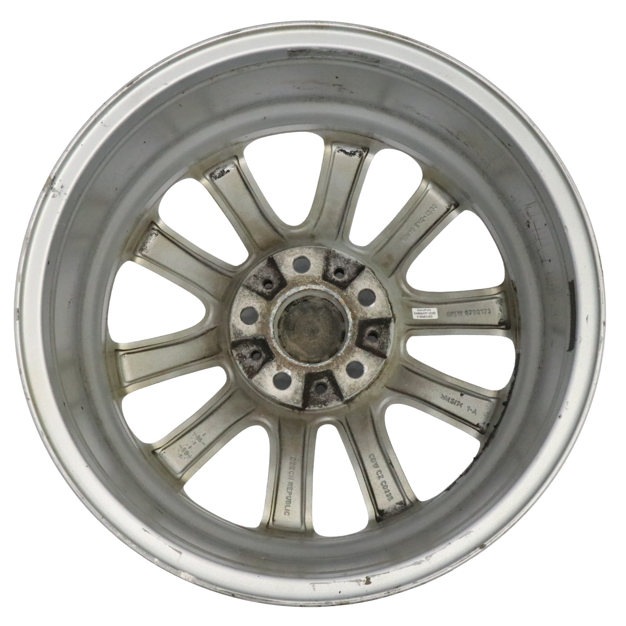 BMW F06 F10 F11 Silver Light Alloy Wheel Rim 18" V Spoke 328 8J ET:30 6790173