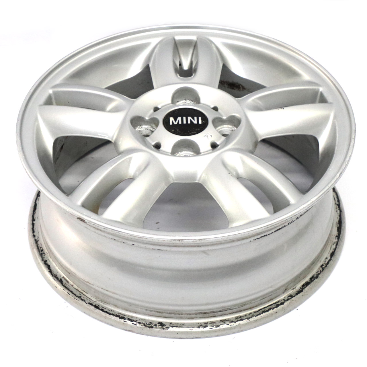 Mini Cooper R55 R56 Silver Wheel Alloy Rim 15" ET:45 5,5J 5-Star Twin Spoke 118