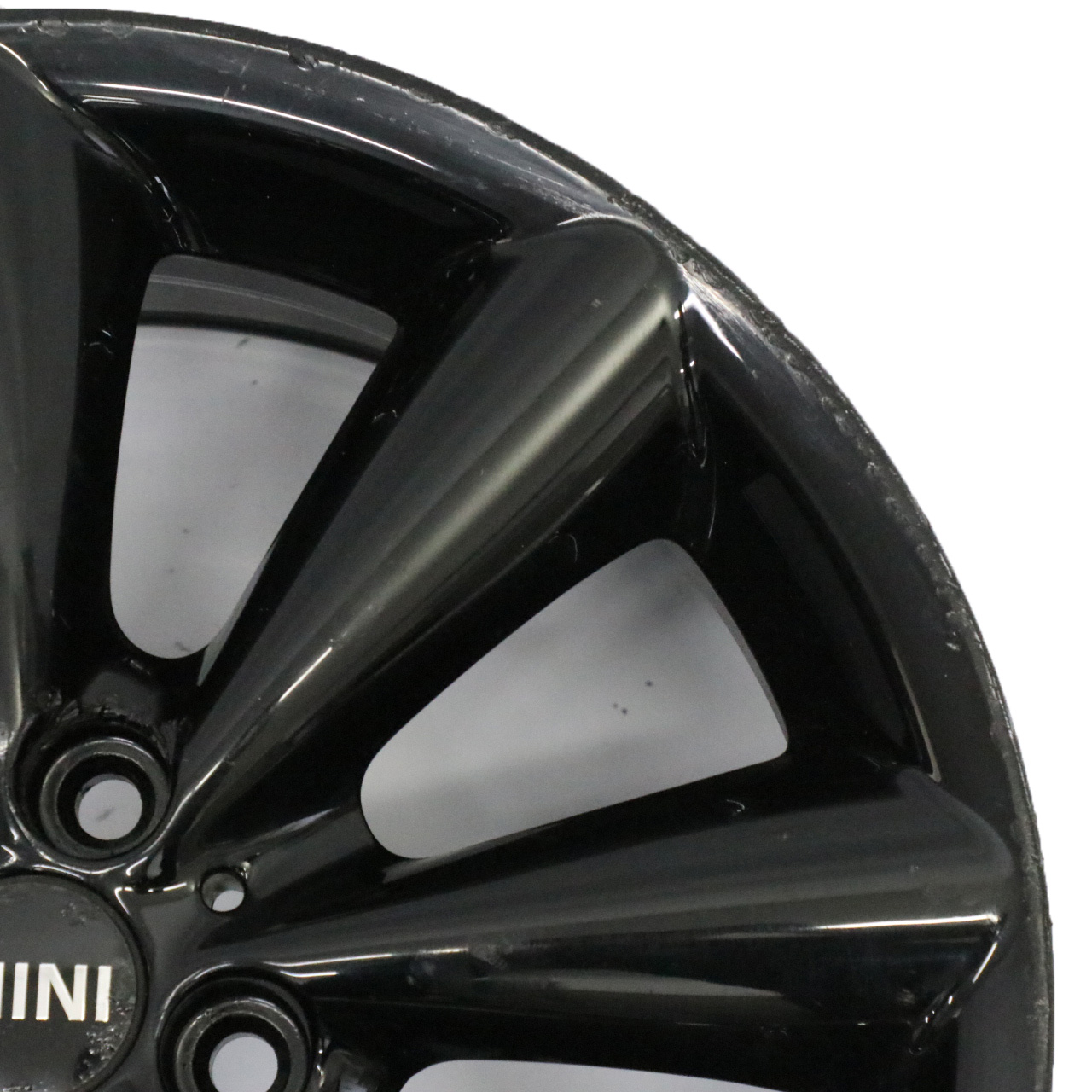 Mini Cooper R55 R56 R57 R58 Black Wheel Alloy Rim 17" ET:48 7J Conical Spoke