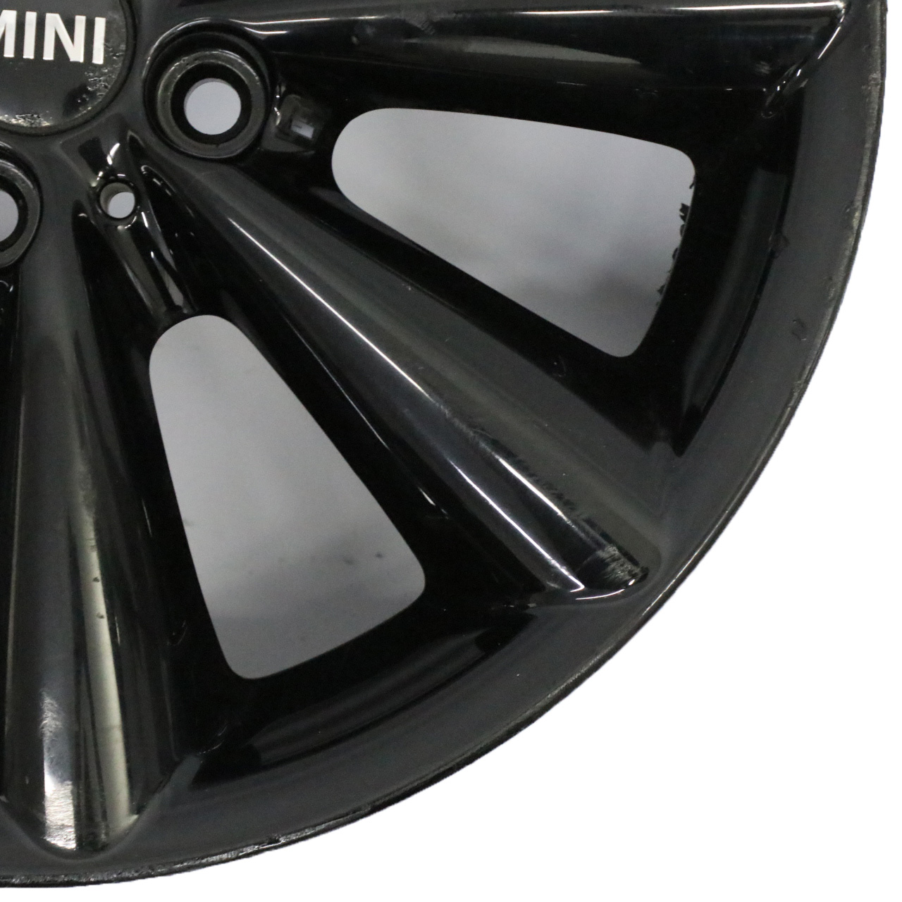 Mini Cooper R55 R56 R57 R58 Black Wheel Alloy Rim 17" ET:48 7J Conical Spoke