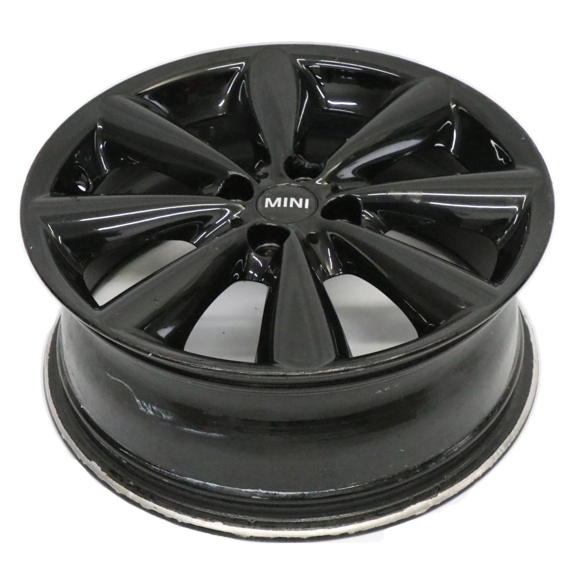 Mini Cooper R55 R56 R57 R58 Black Wheel Alloy Rim 17" ET:48 7J Conical Spoke