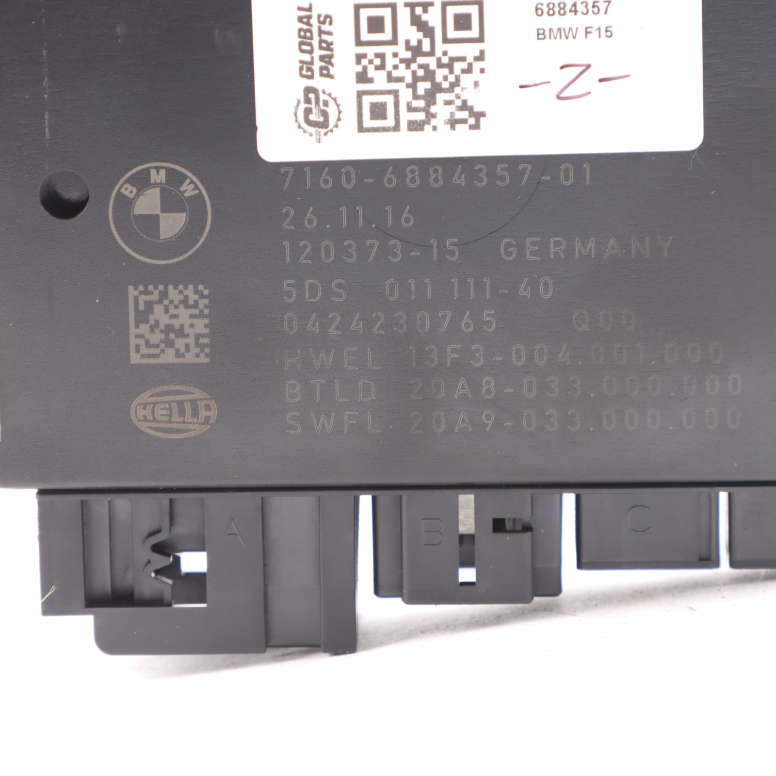 BMW X5 F15 Towing Hitch Trailer Hook Module Control Unit ECU 6884357