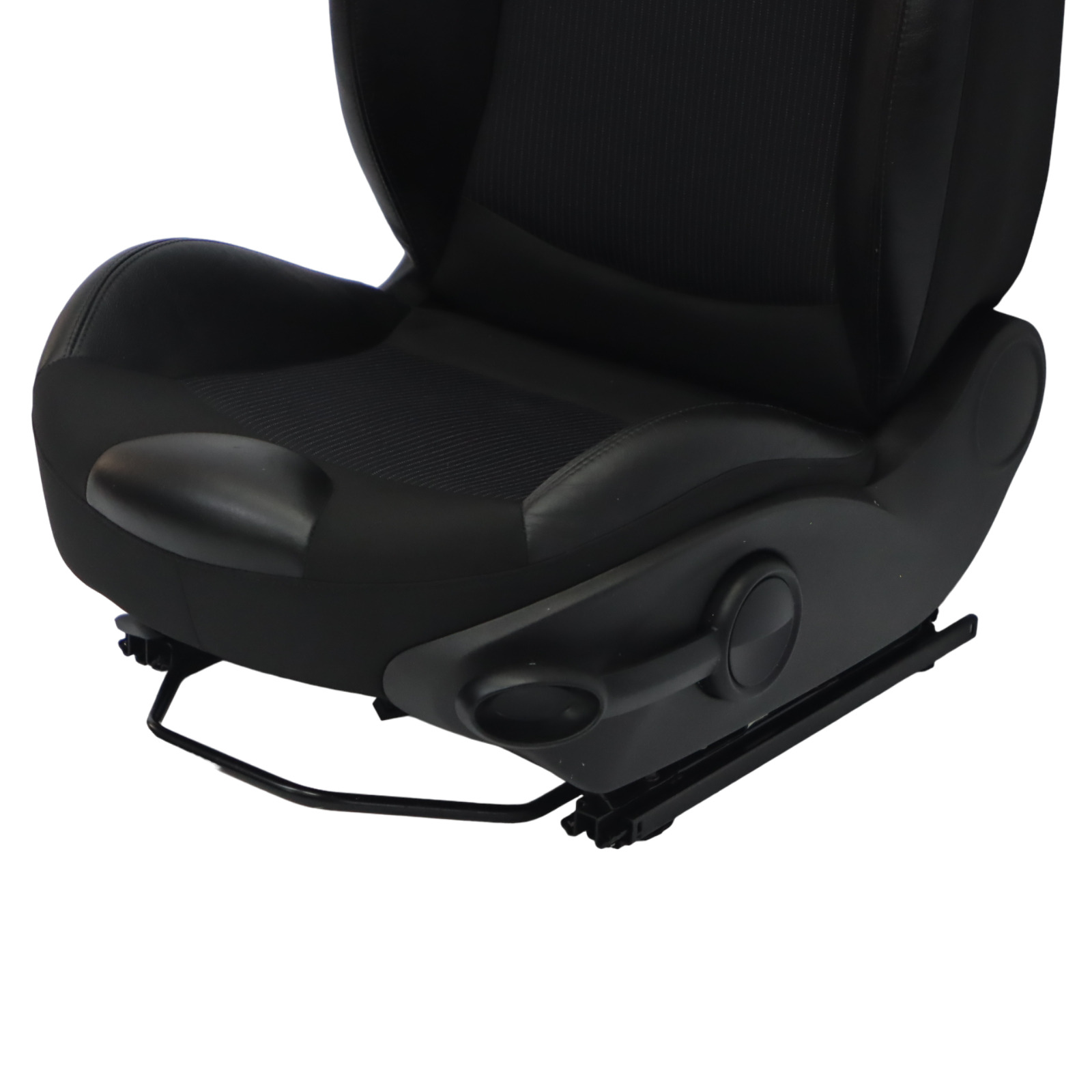 Mini R55 R56 LCI Front Left N/S Seat Sport Black Cloth Leather 