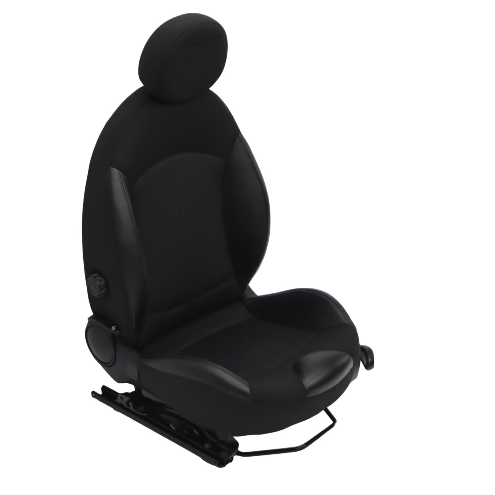 Mini R55 R56 LCI Front Left N/S Seat Sport Black Cloth Leather 