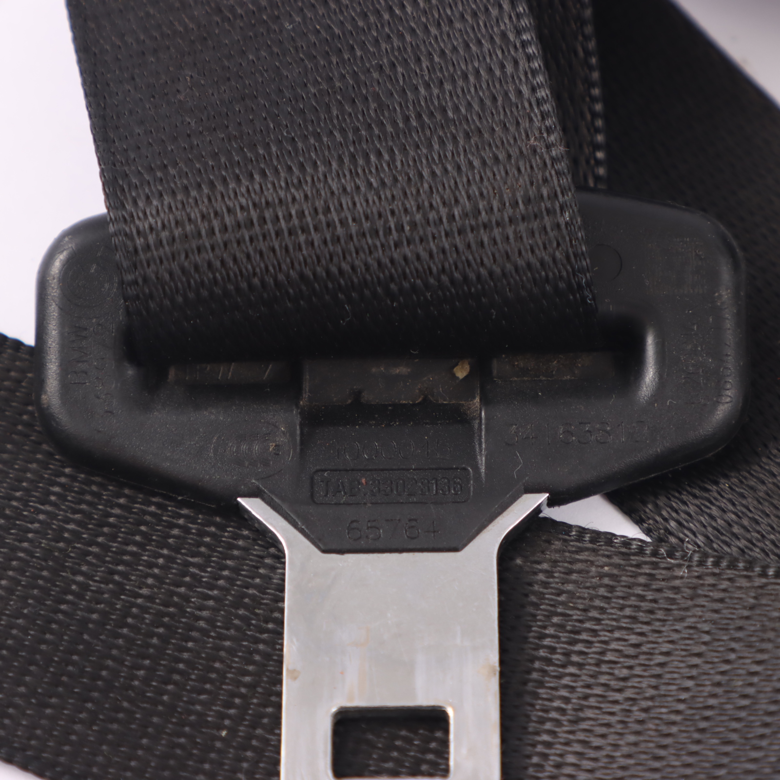 BMW F33 F83 M4 Front Right O/S Seat Upper Belt Seatbelt Black 7338972