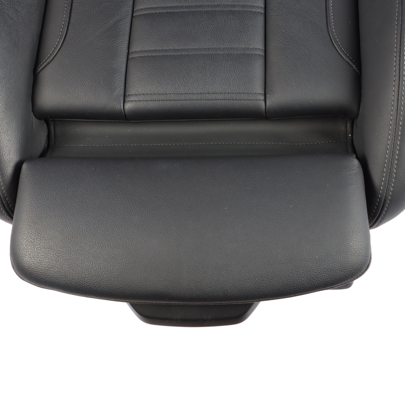 BMW X3 G01 Front Seat Sport Heated Right O/S Leather Vernasca Black Gray Threads