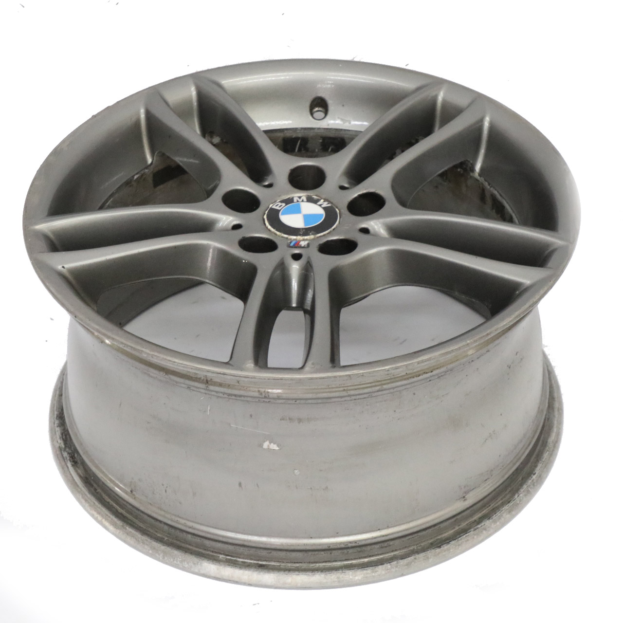 BMW E81 E87 Grey Rear Alloy Wheel Rim 18" 8,5J ET:52 M Double Spoke 261 7842608