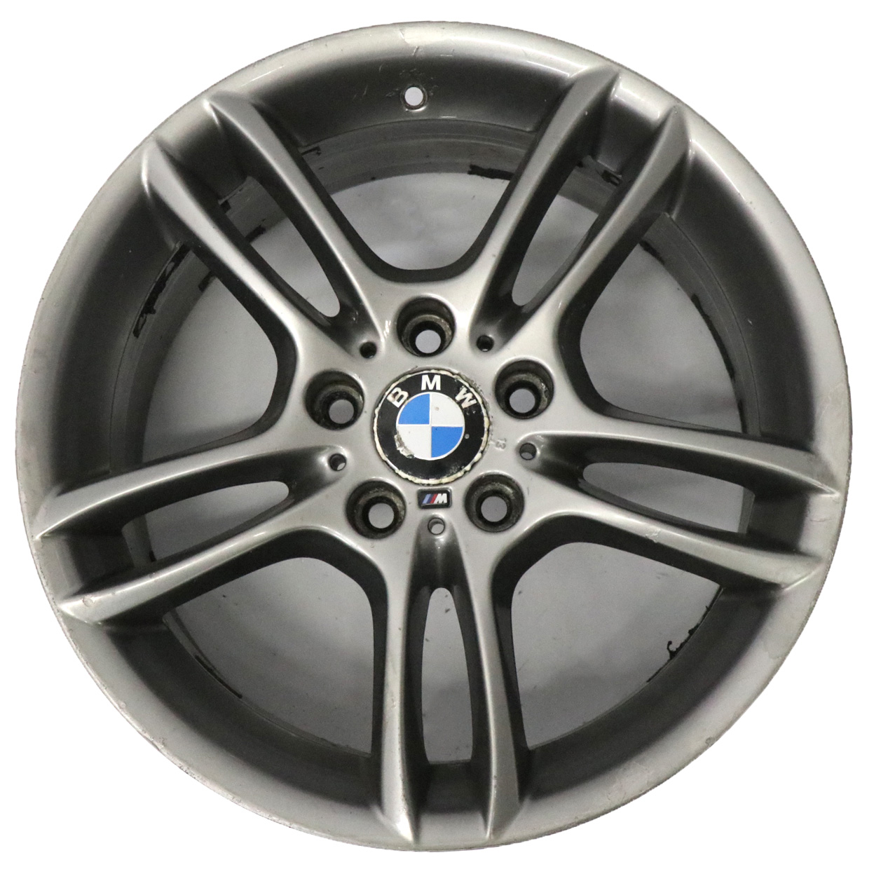 BMW E81 E87 Grey Rear Alloy Wheel Rim 18" 8,5J ET:52 M Double Spoke 261 7842608