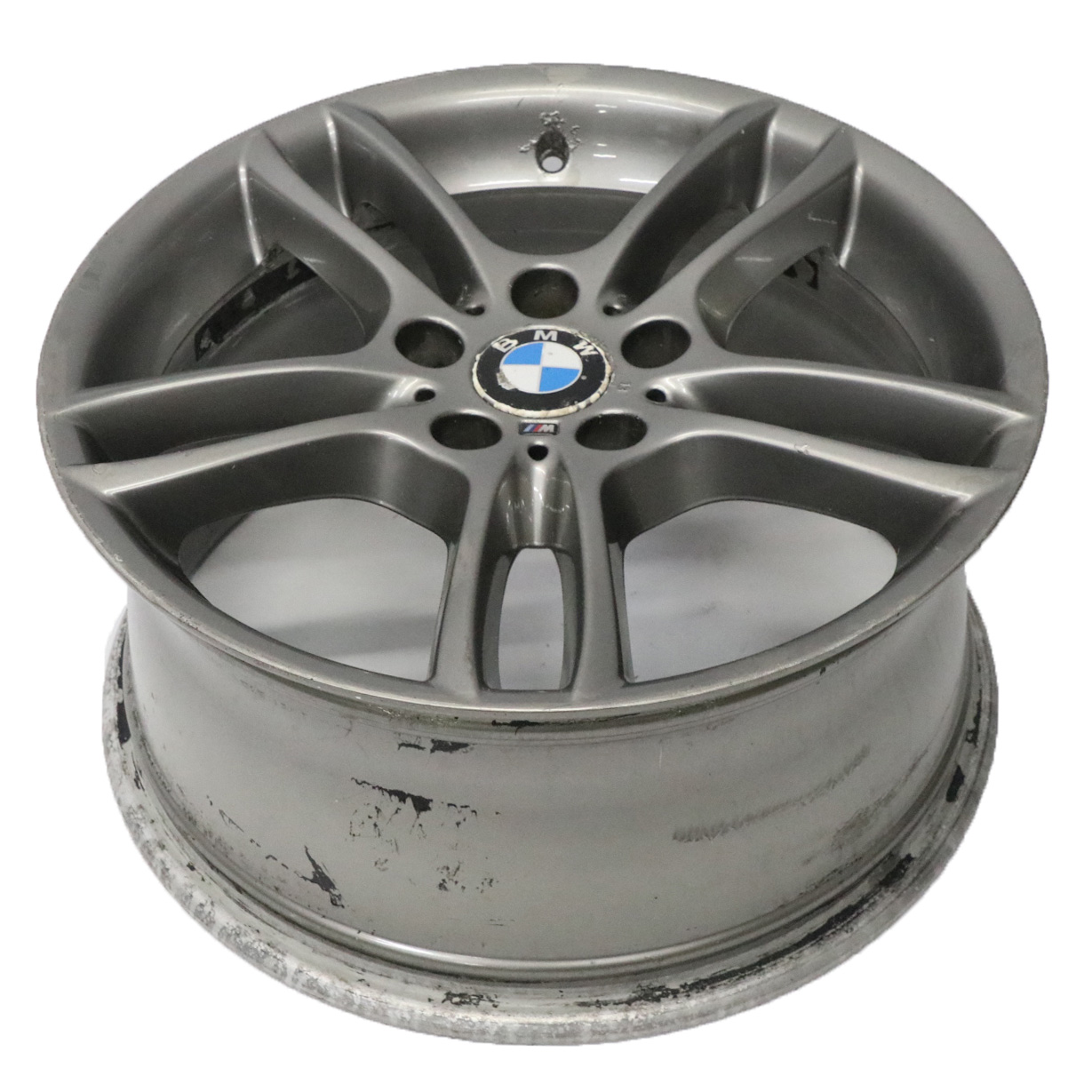 BMW E81 E87 Grey Rear Alloy Wheel Rim 18" 8,5J ET:52 M Double Spoke 261 7842608