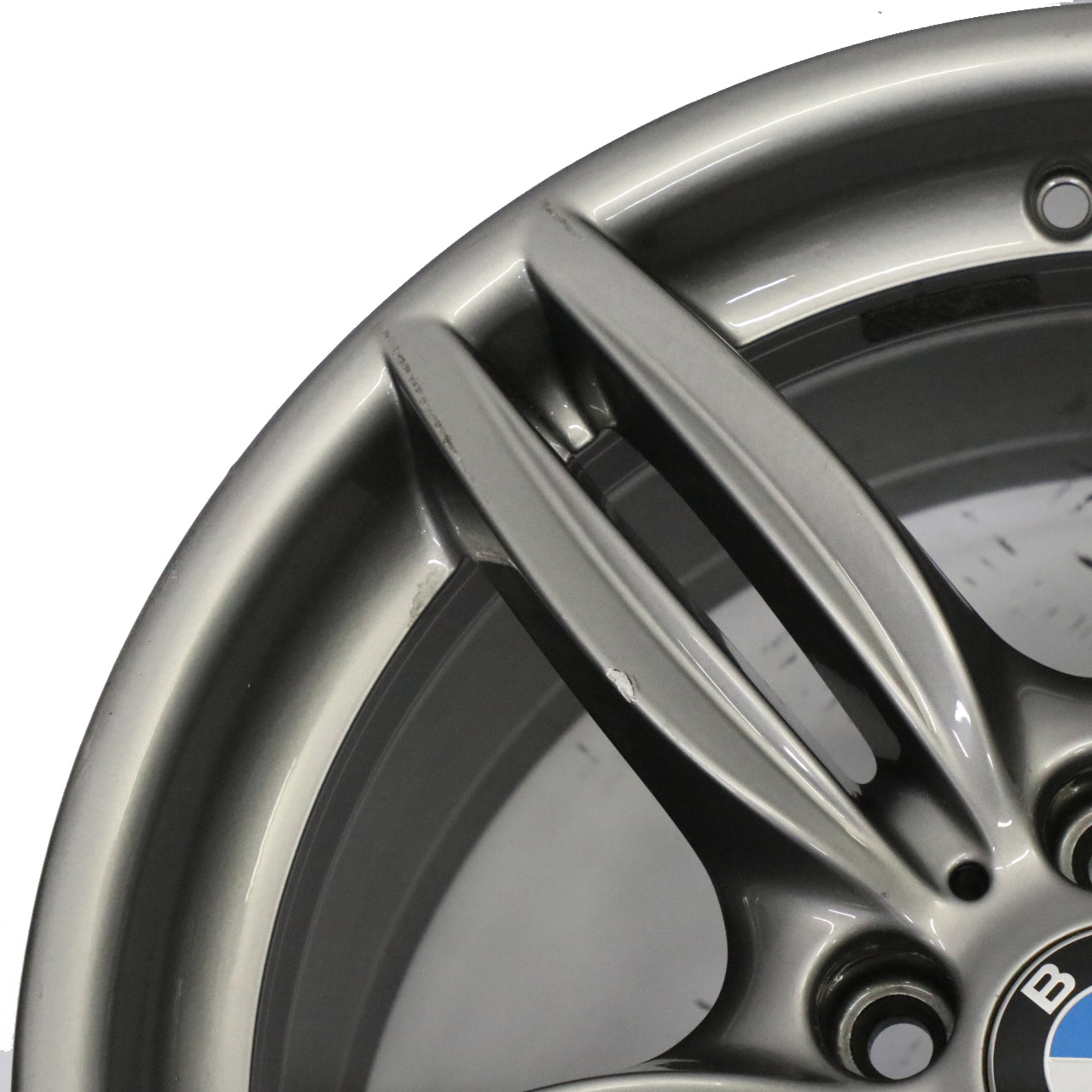 BMW F10 F12 Grey Rear Wheel Alloy Rim M Double Spoke 351 9J 19" ET:44 7842653