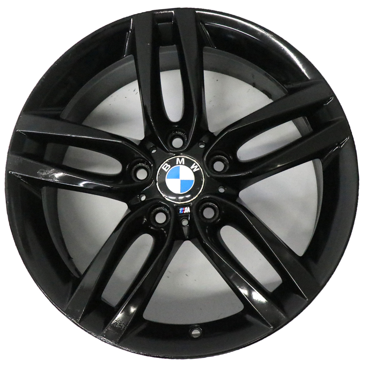 BMW F20 F21 Rear Black Alloy Wheel Rim 18" ET:52 8J M Double Spoke 461 7846785