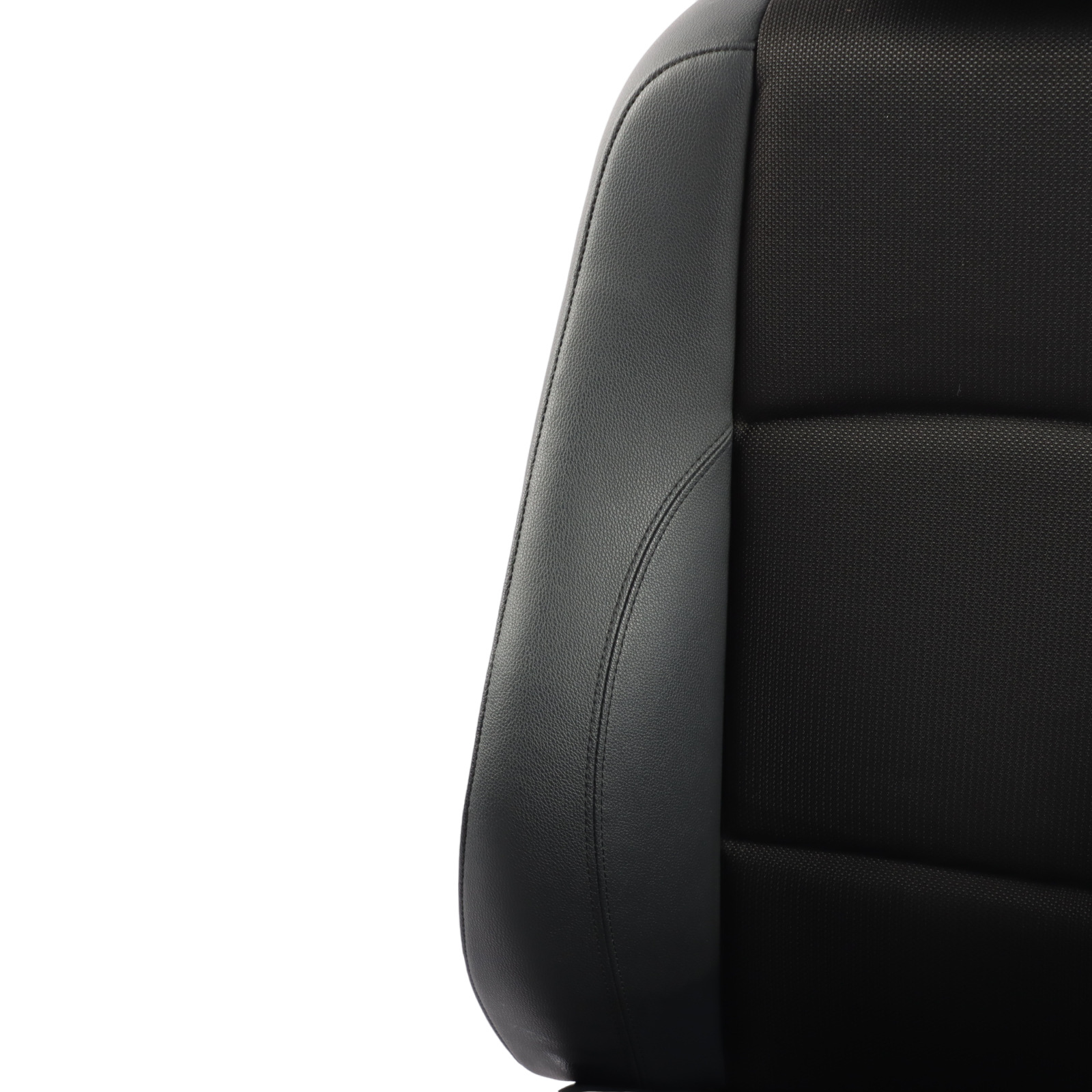 Front Seat BMW E81 E82 M Sport Left N/S Side Black Cloth / Imitation Leather