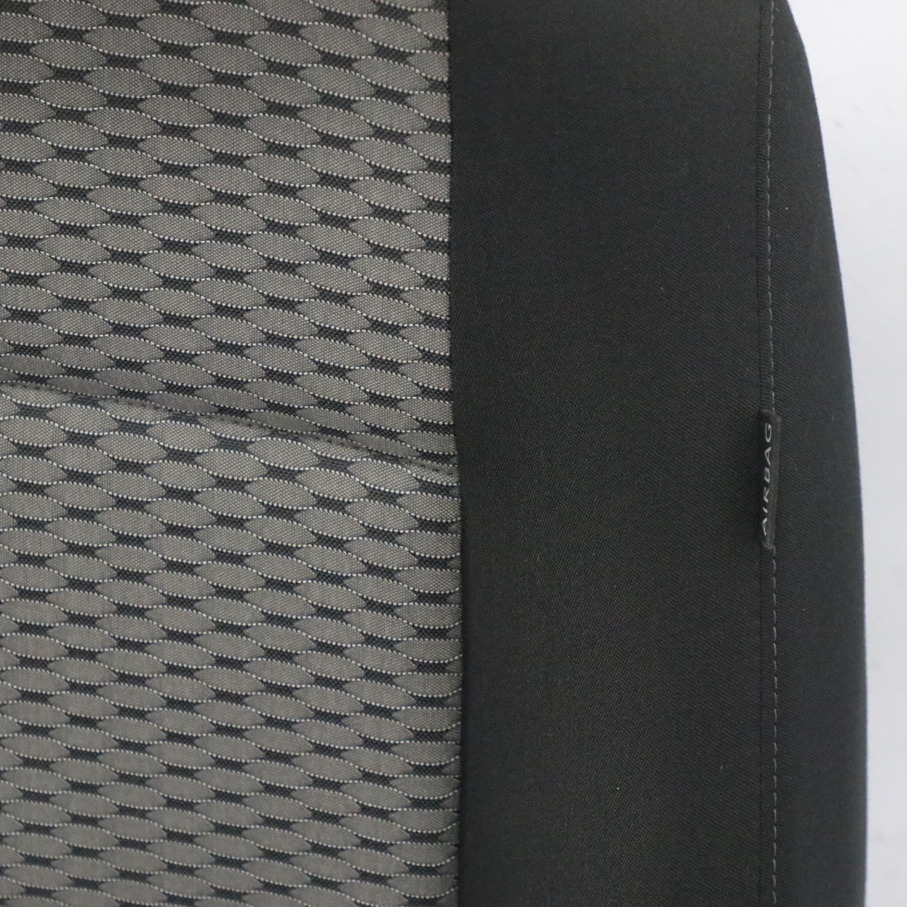 VW Volkswagen Sharan 7N Front Seat Left N/S Interior Cloth Fabric Black Grey