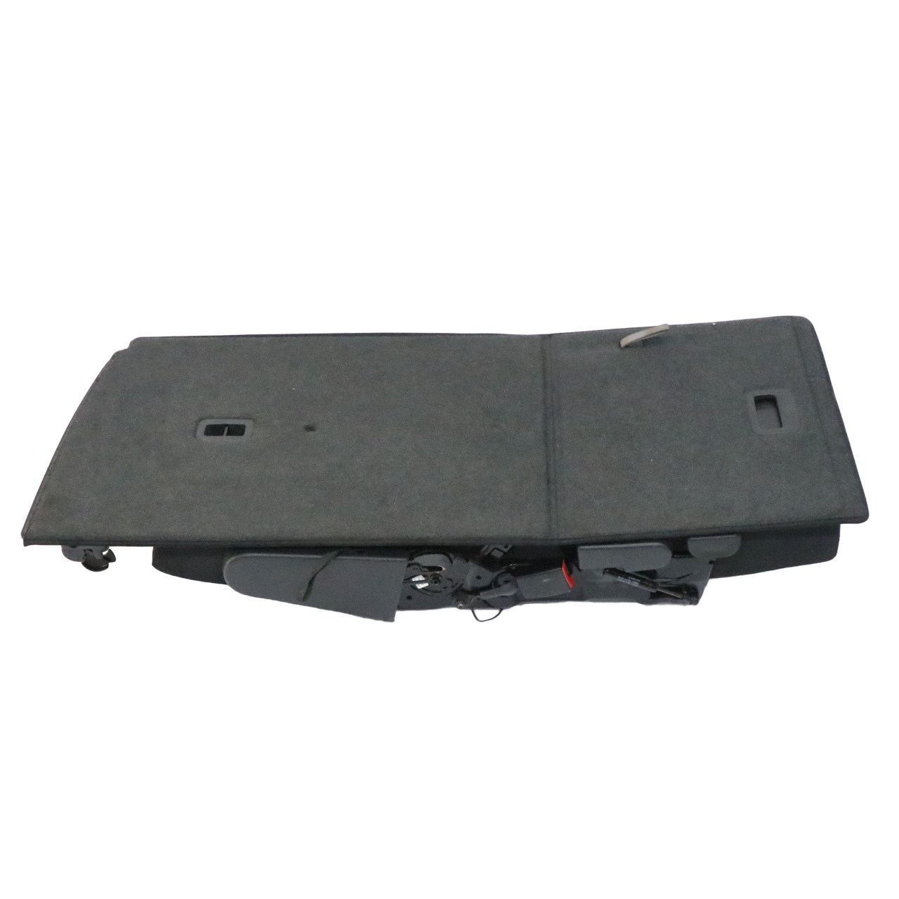 VW Volkswagen Sharan 7N Rear Seat Left N/S Interior Cloth Fabric Black Grey