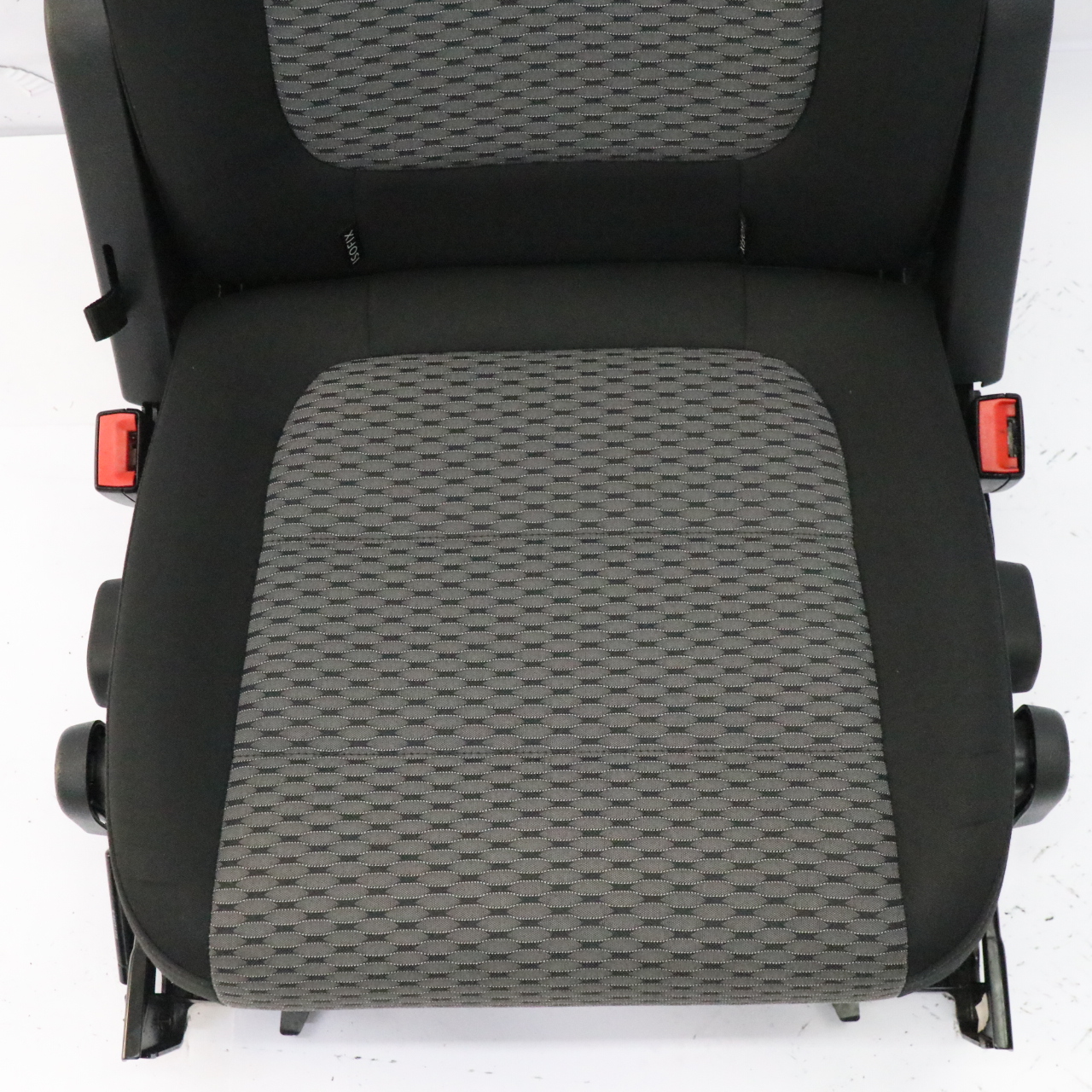 VW Volkswagen Sharan 7N Rear Seat Left N/S Interior Cloth Fabric Black Grey