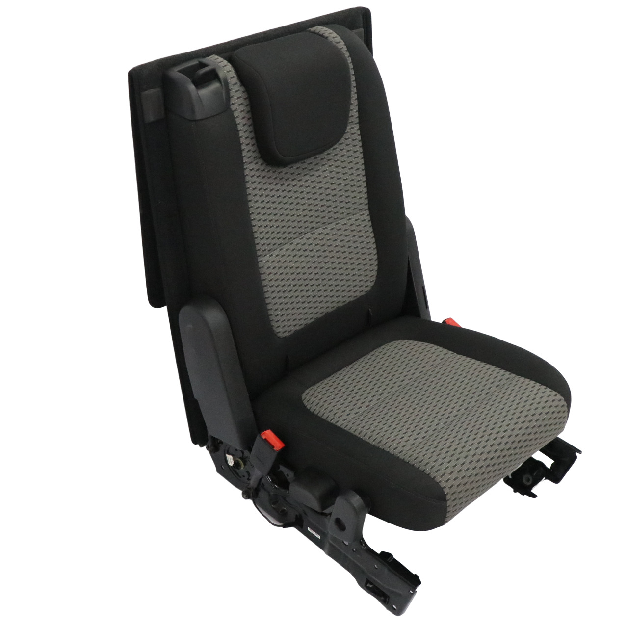 VW Volkswagen Sharan 7N Rear Seat Right O/S Interior Cloth Fabric Black Grey