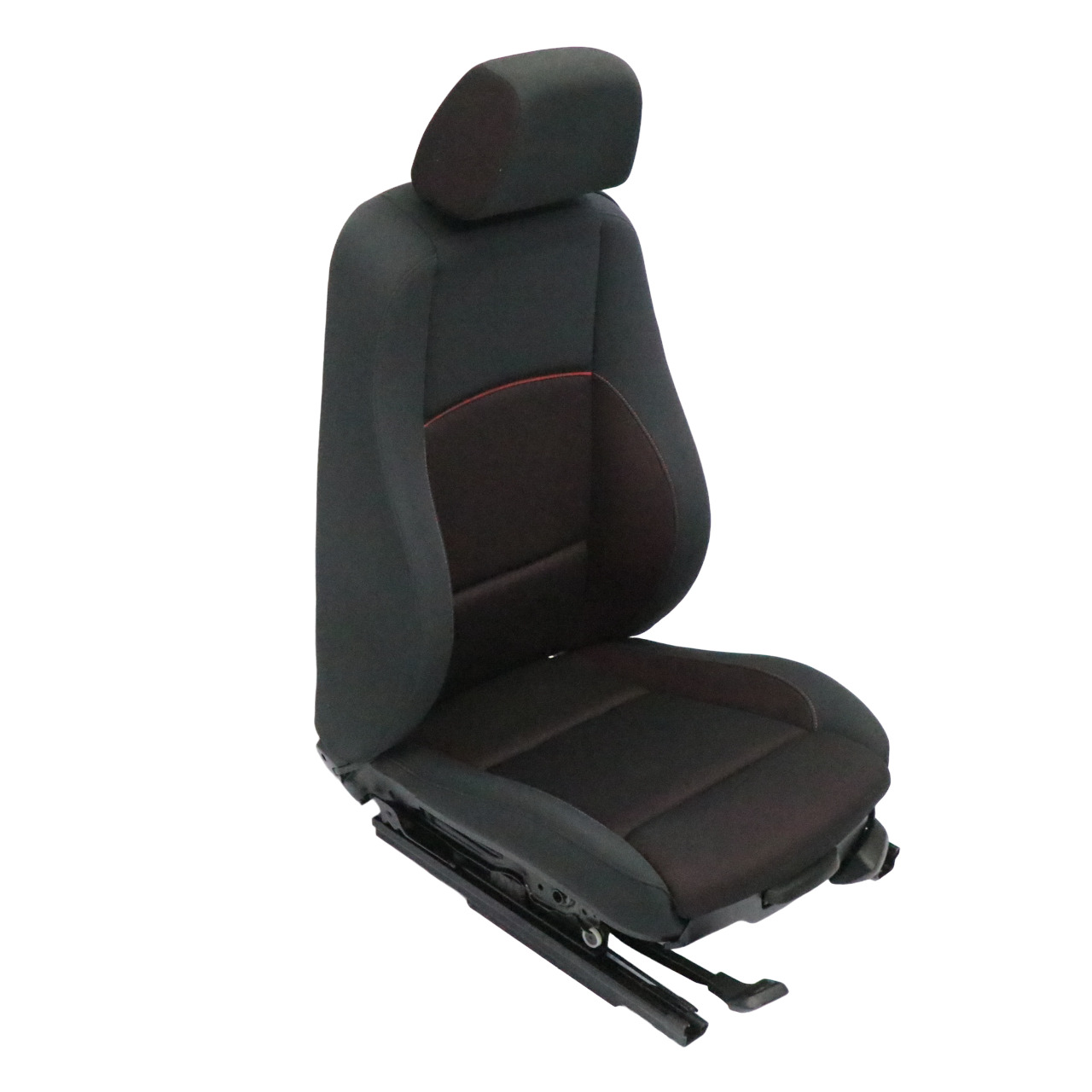 BMW E81 Front Seat M Sport Left N/S Interior Cloth Fabric Network Cranberry Red