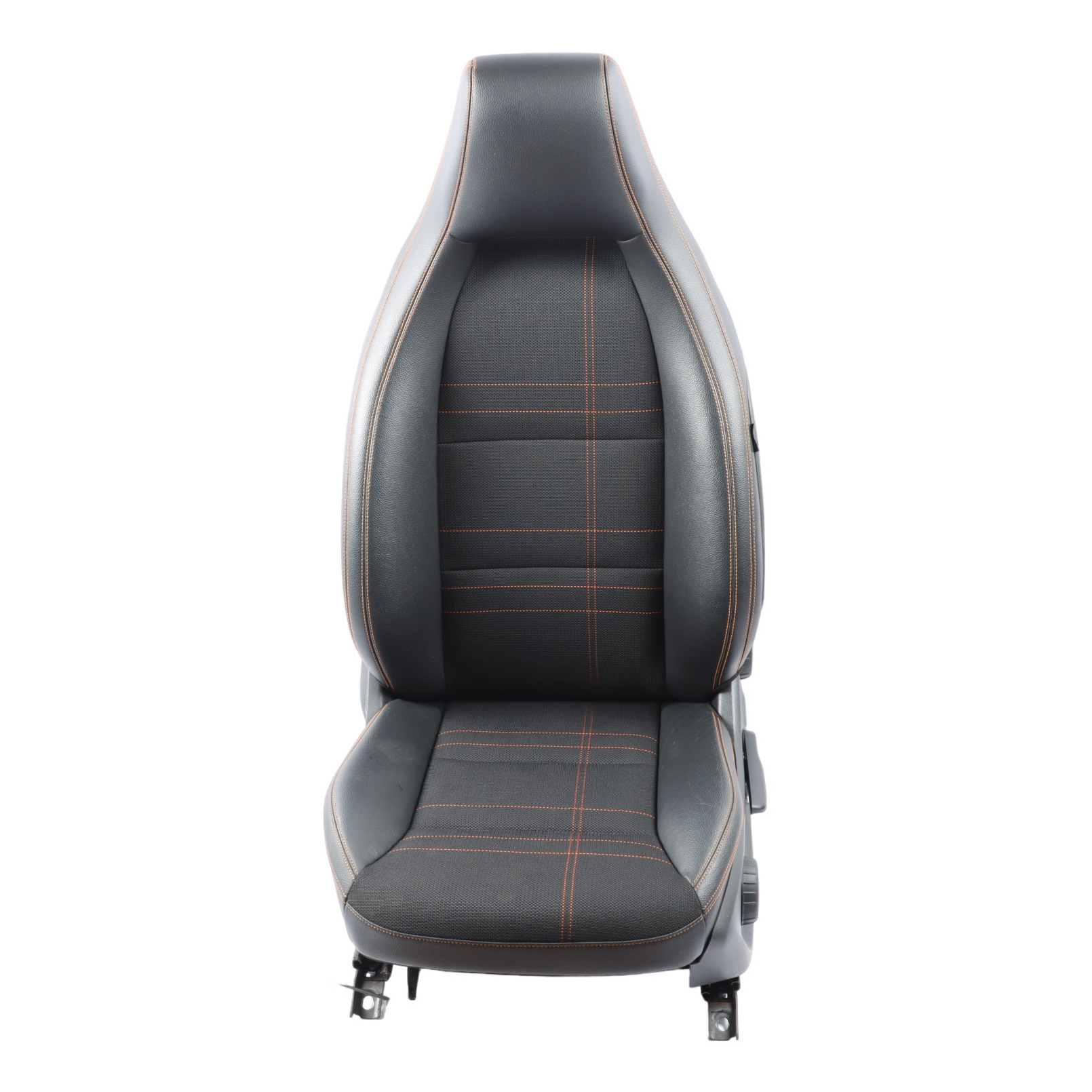 Mercedes W176 Front Seat Sport Left N/S Leather / Cloth Fabric Black Artico