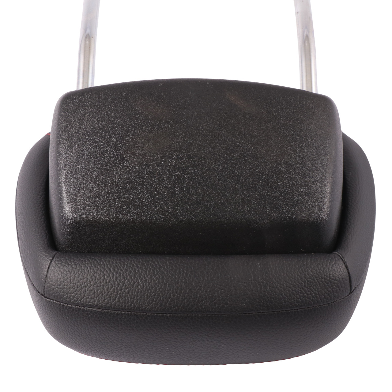 Mercedes W204 Headrest Front Left Right Black Imitation Leather Red Stitching